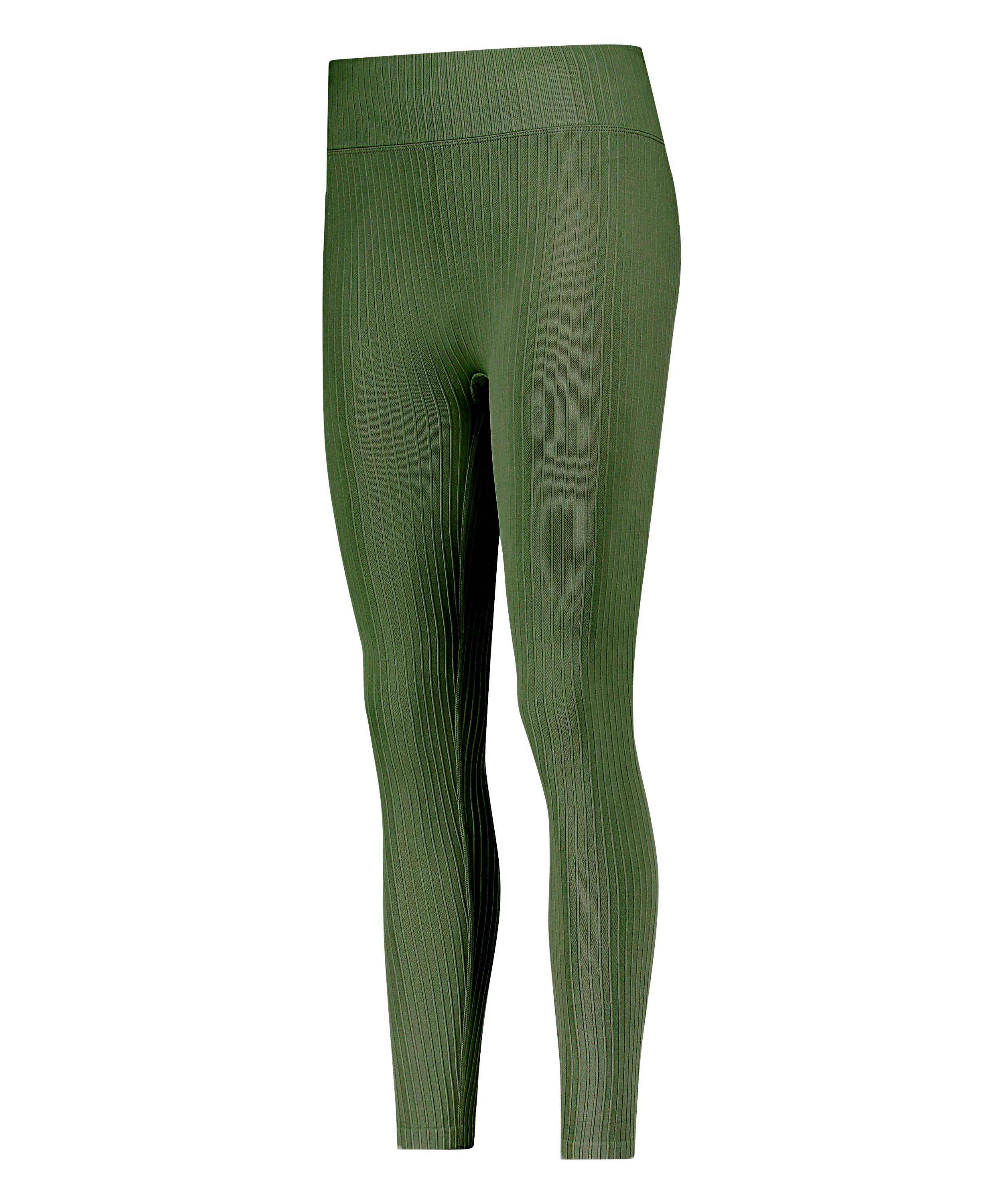 Olive Drab Green Ribbed Co-Ord Set for Women