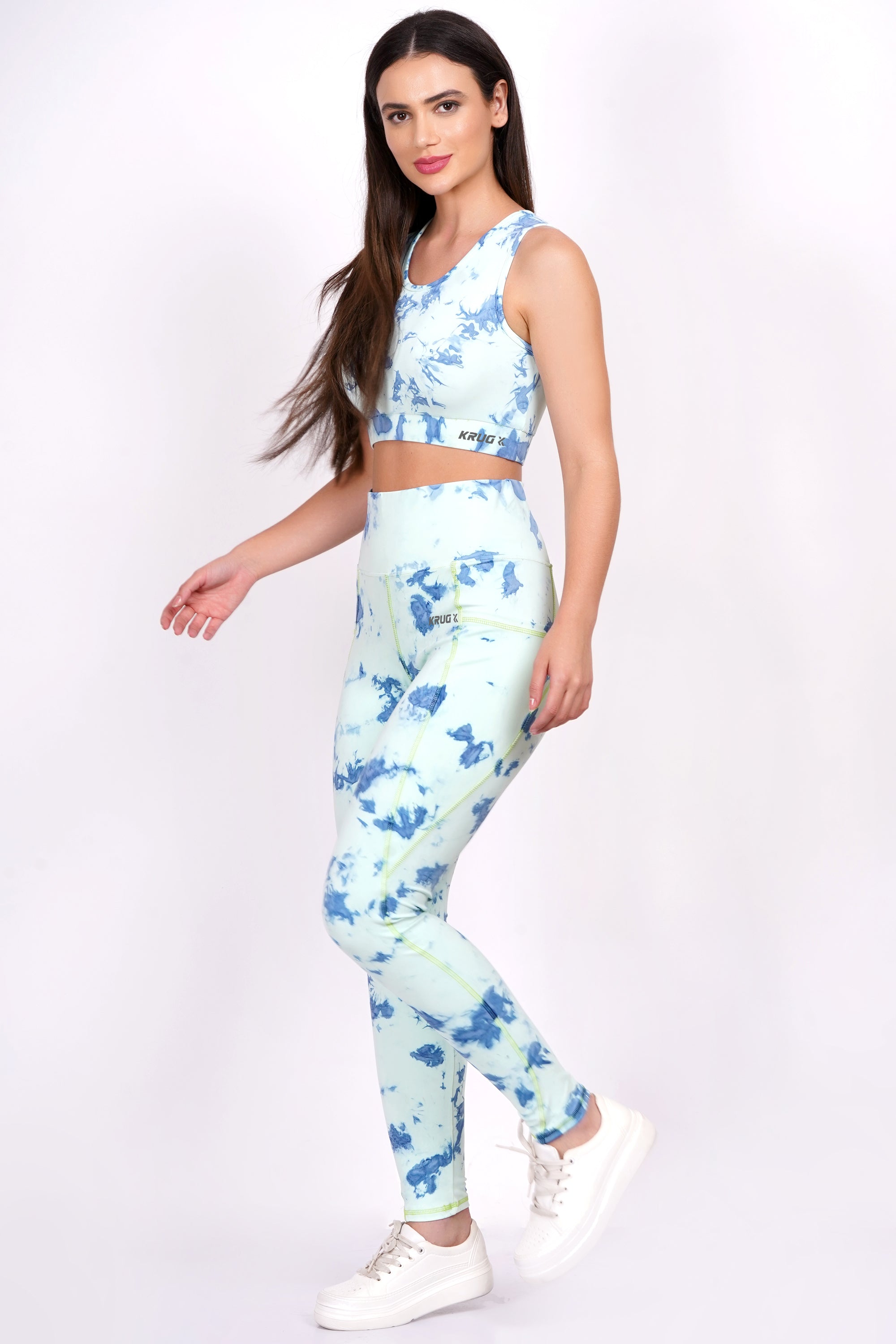 Azure Sapphire Blue Sports & Gym Body Set For Women