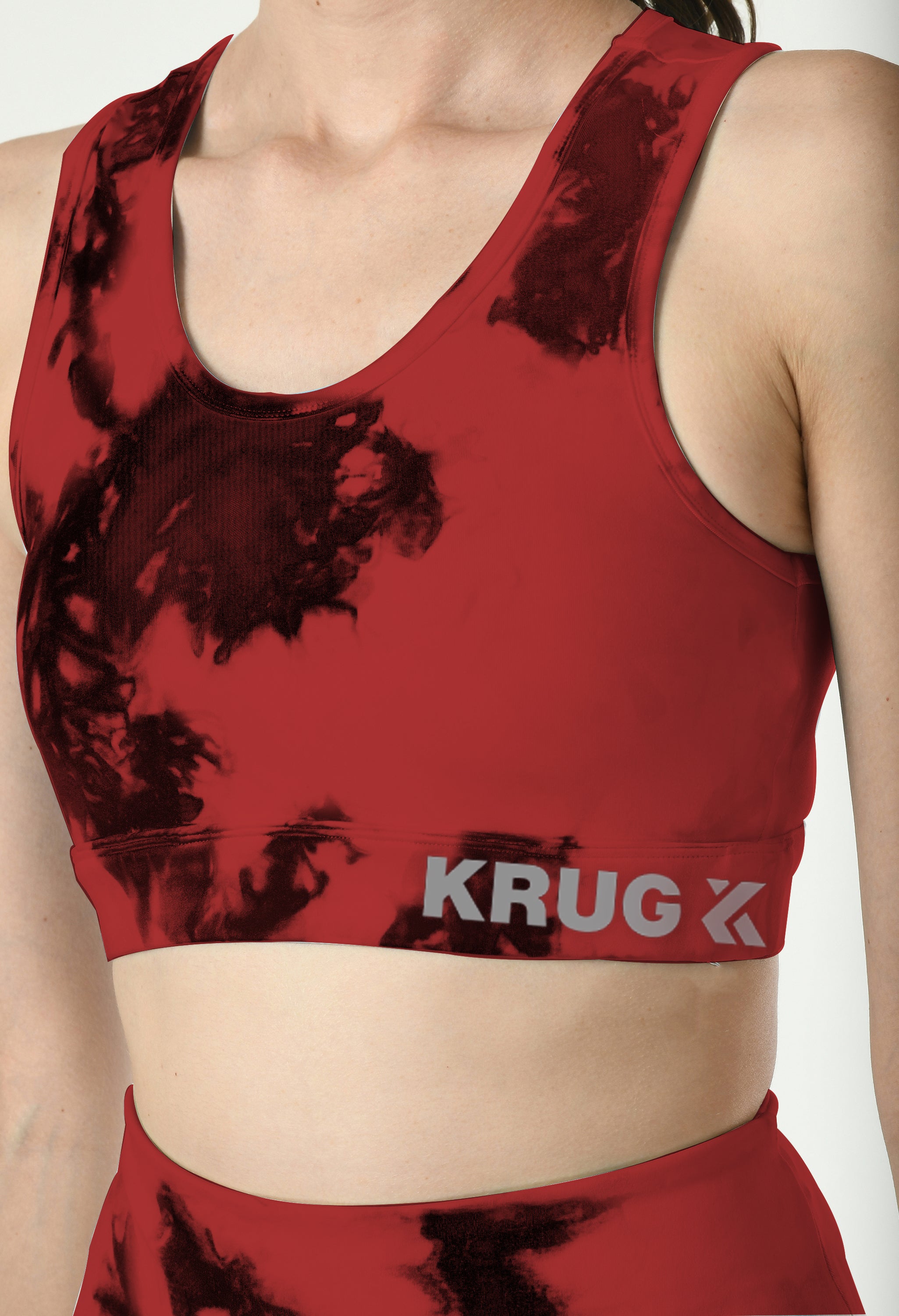 Crimson Noir Tie-Dye Set For Women