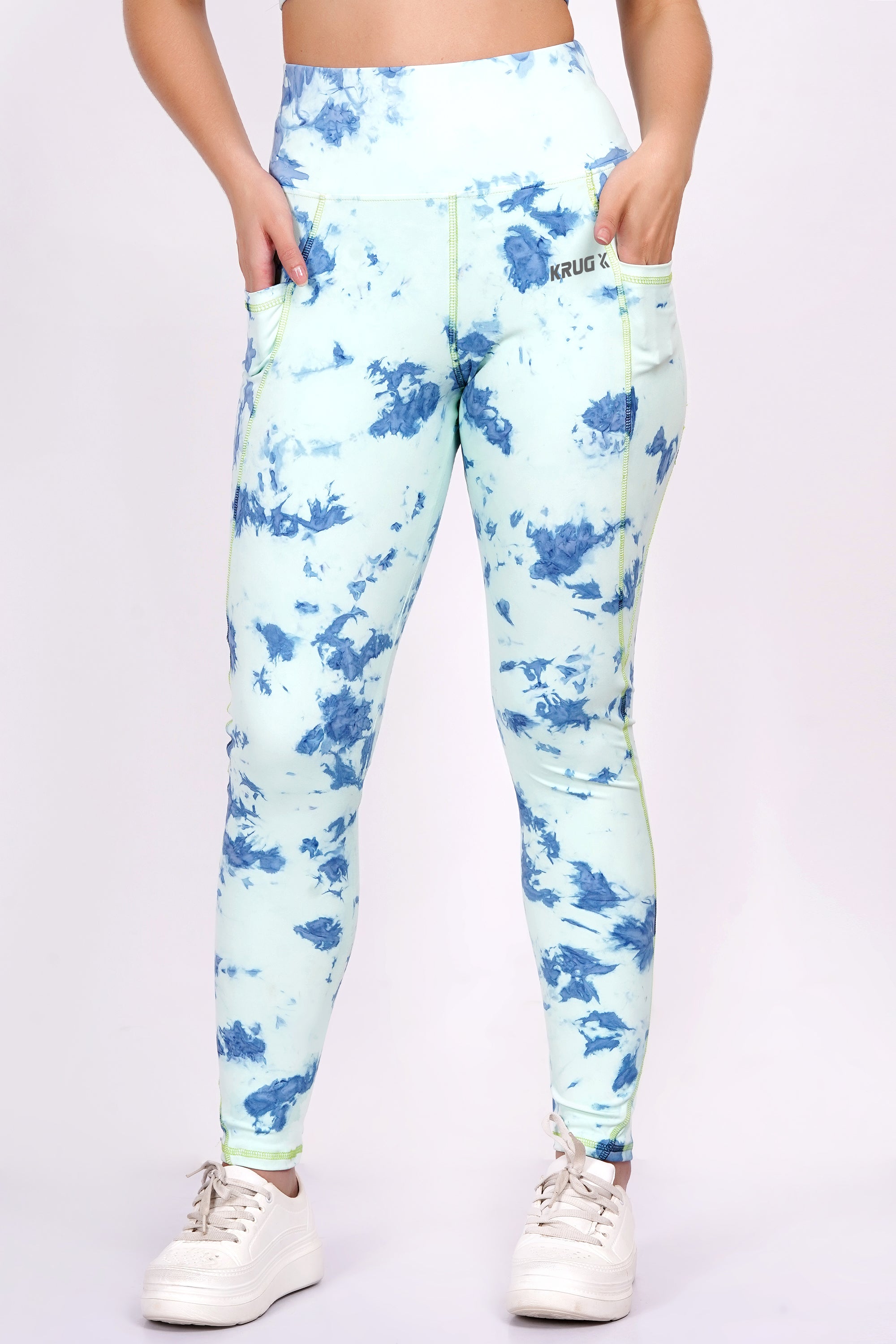 Azure Sapphire Blue Sports & Gym Legging For Women