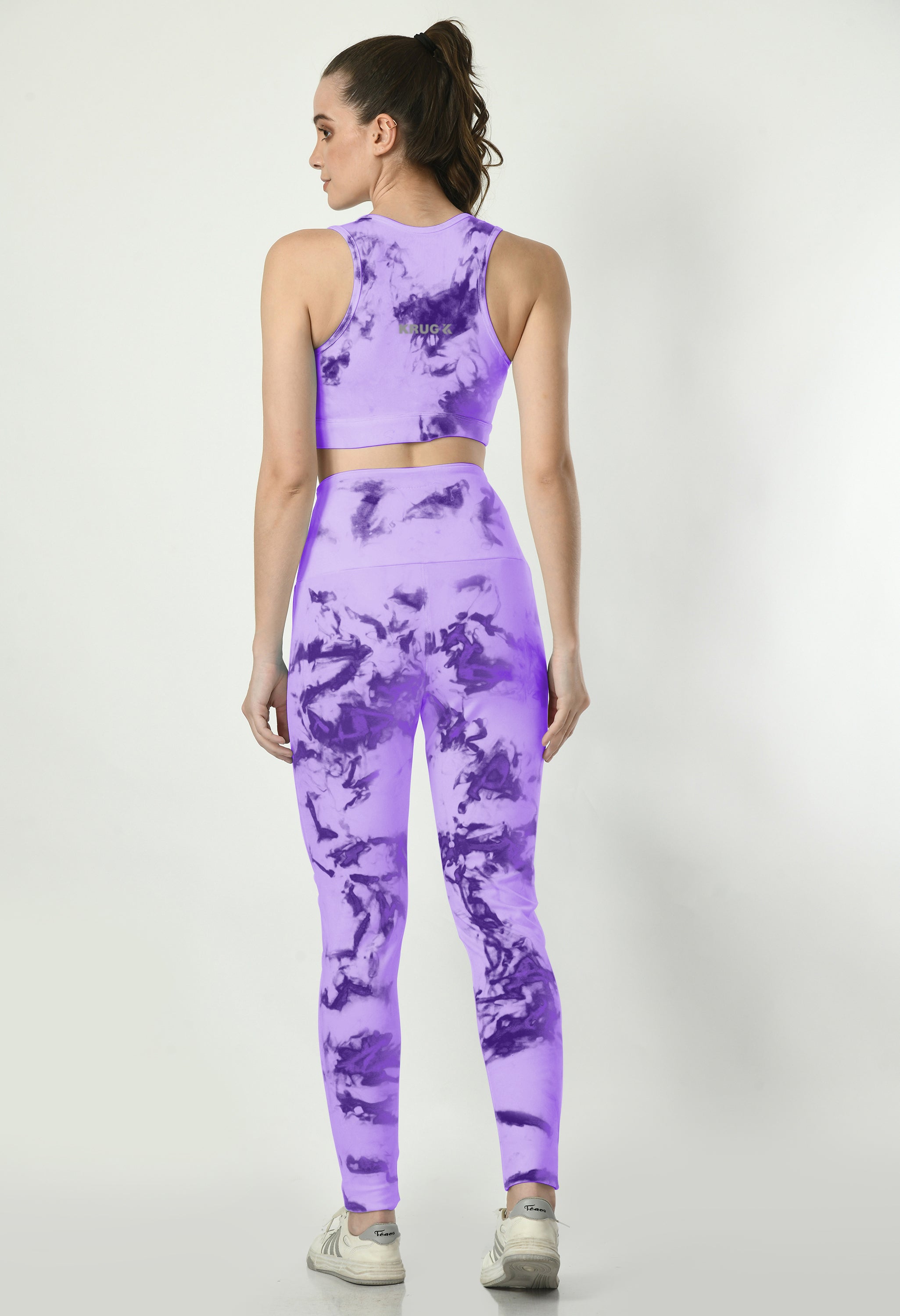 Lavender Twilight Tie-Dye Co-Ord Set For Women