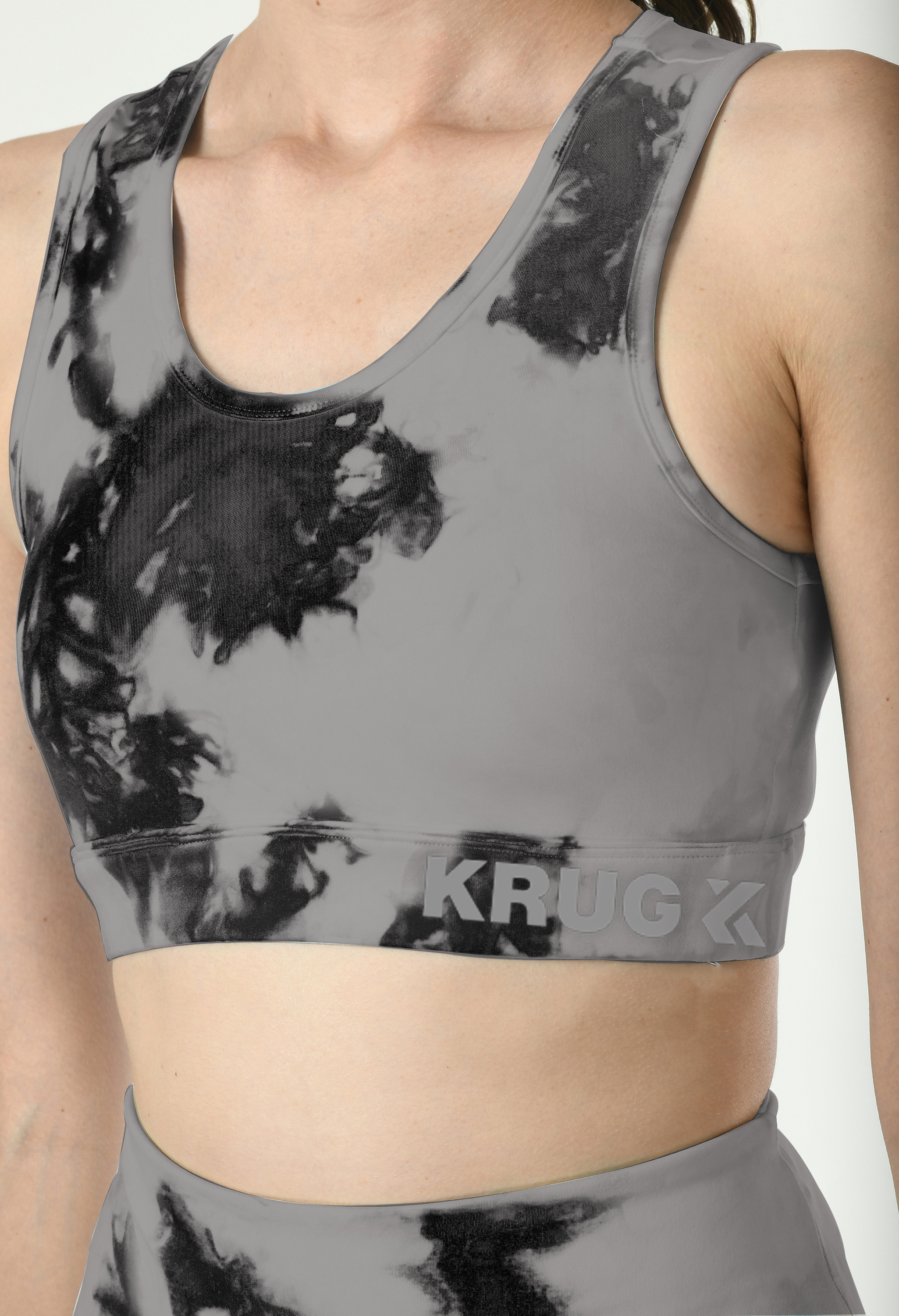 Smoke Grey Tie-Dye Set For Women