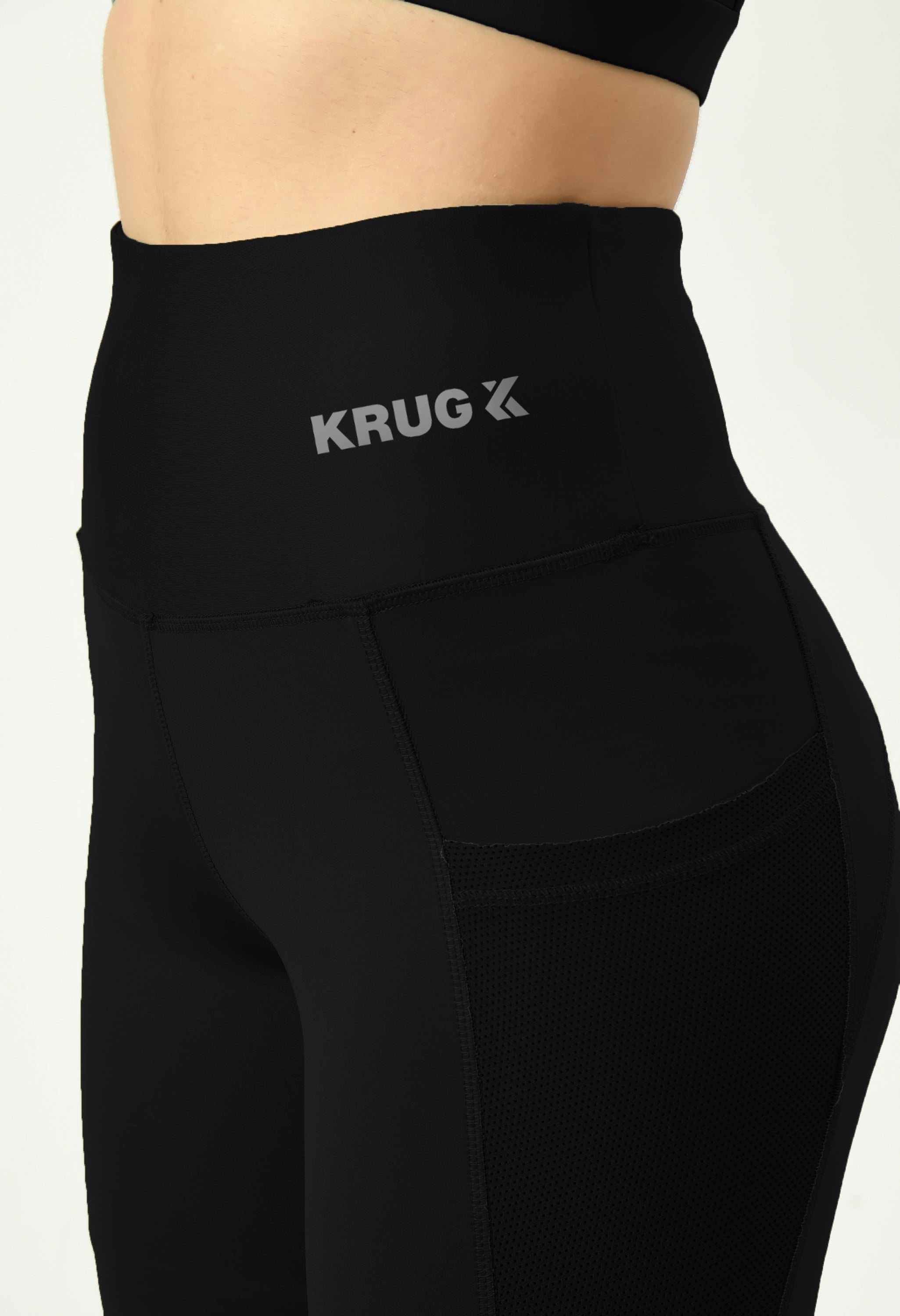 Midnight Black Sports Bra & Leggings Co-Ord Set For Women