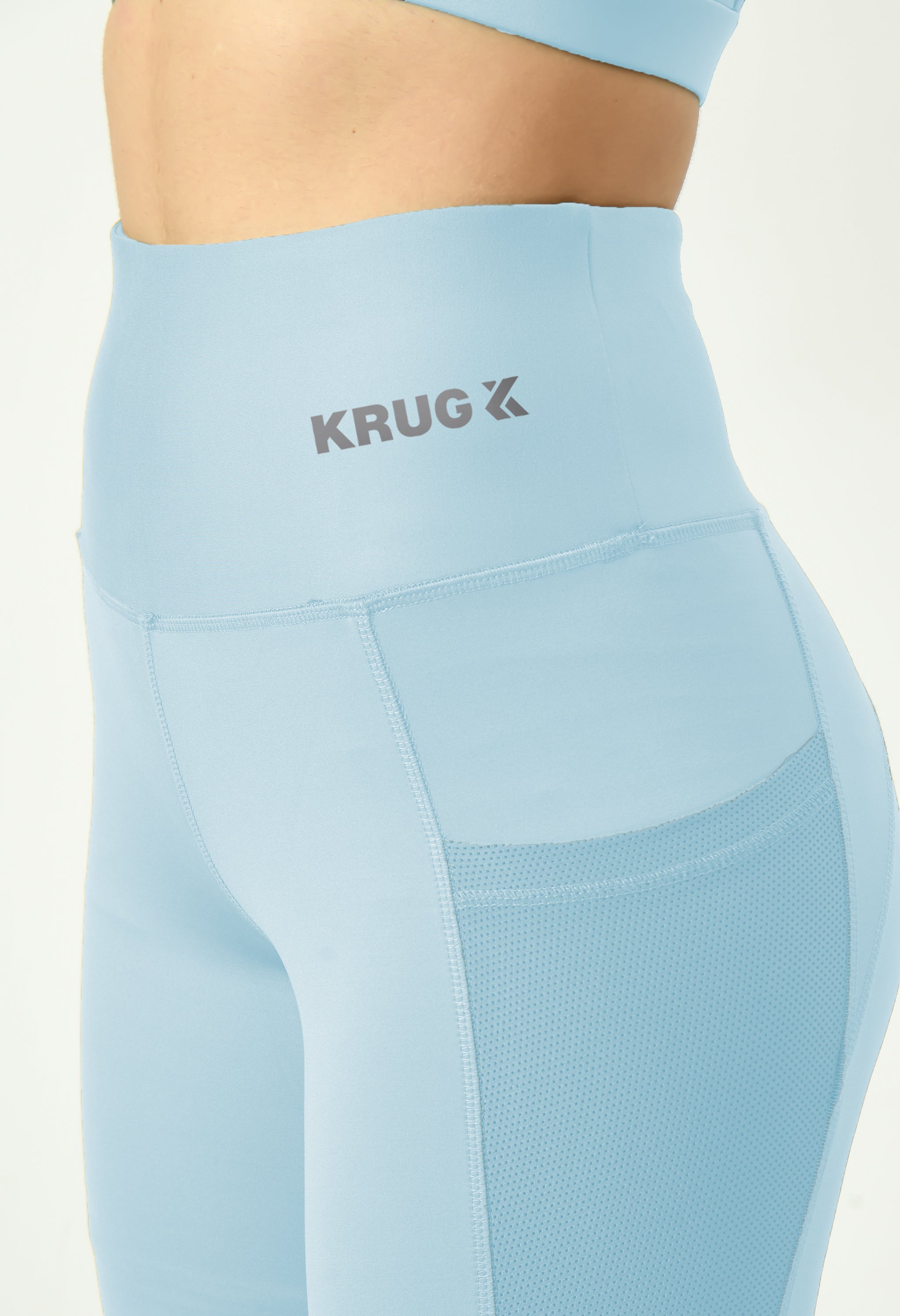 Arctic Blue Sports Bra & Leggings Co-Ord Set For Women