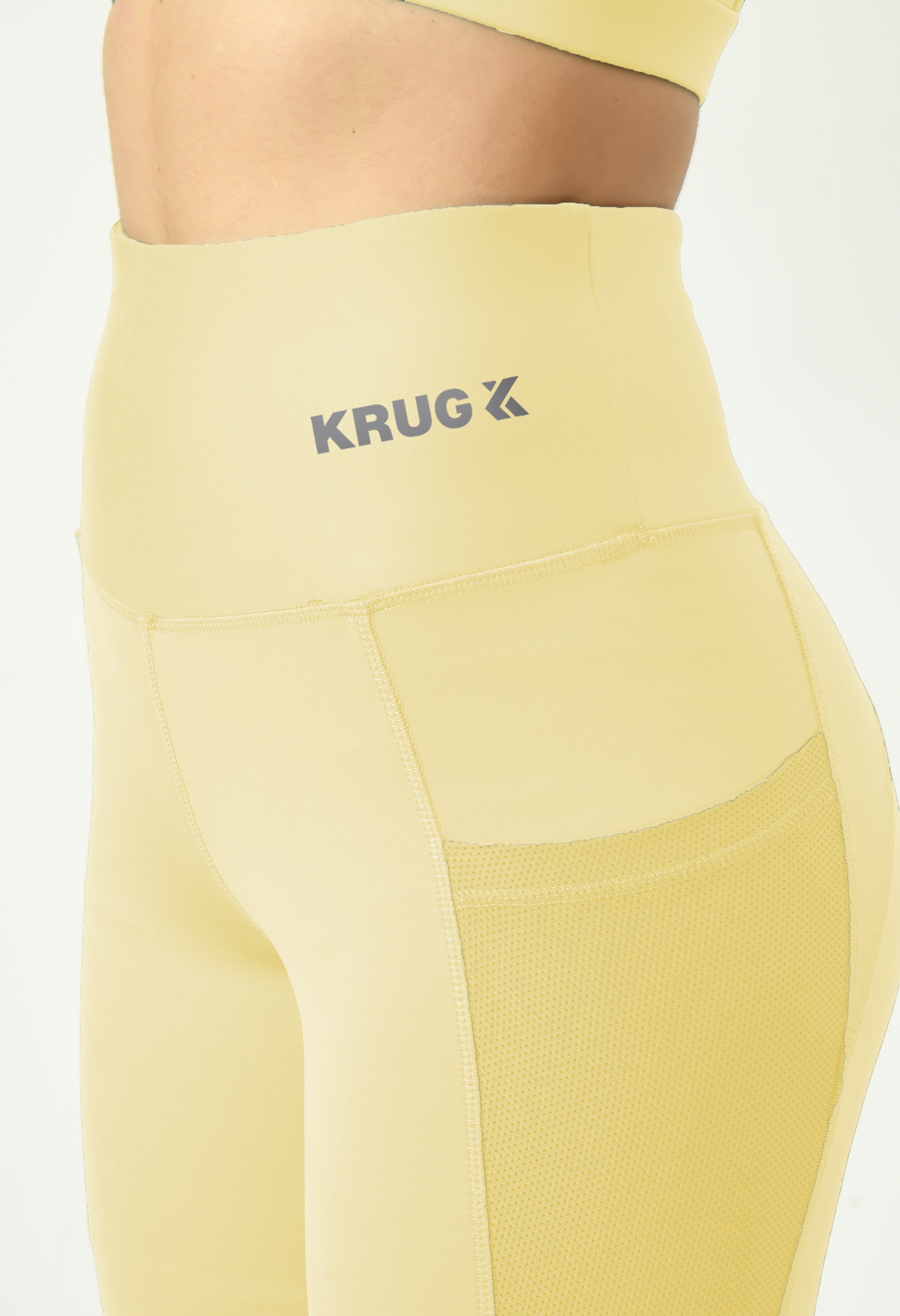 Dandelion Yellow Sports Bra & Leggings Co-Ord Set For Women