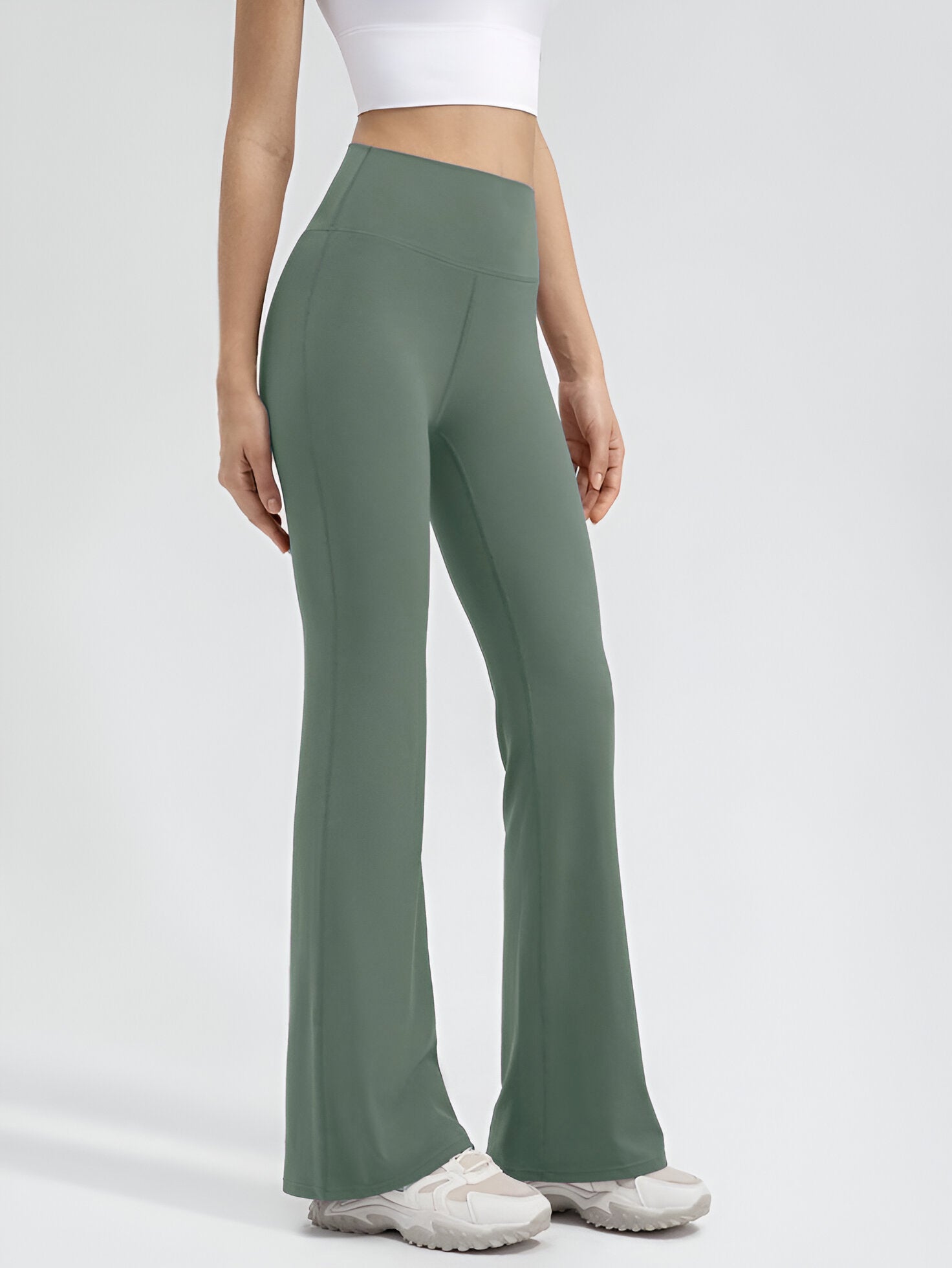 Basil Green Sports & Gym Bottom Wear for Women