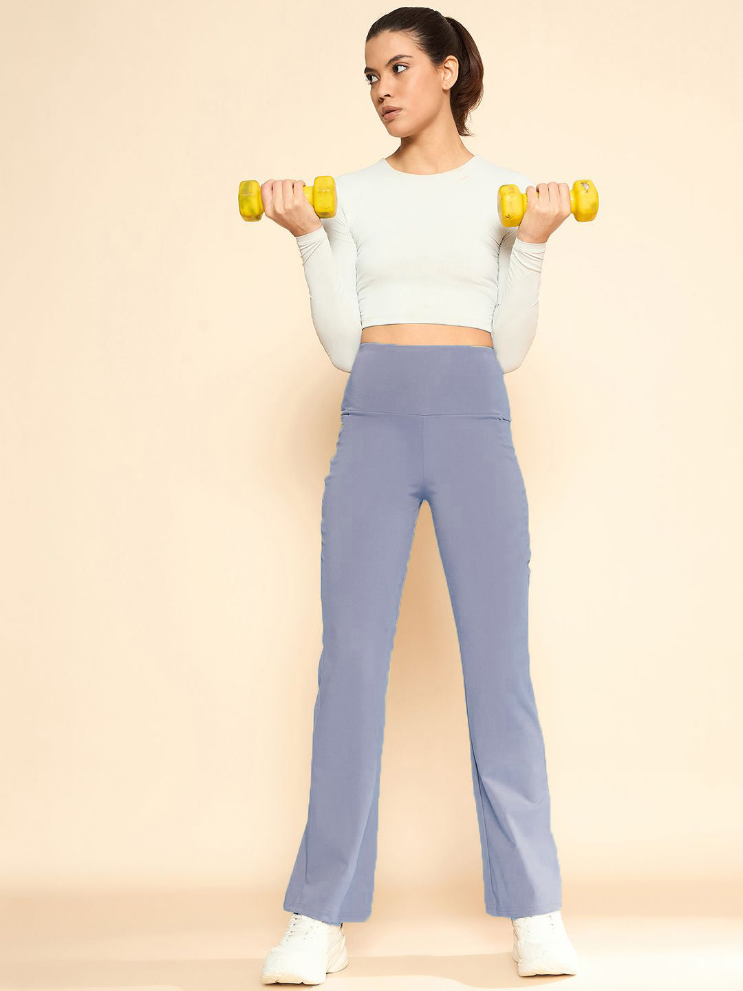 Blue Sports & Gym Bottom Wear for Women