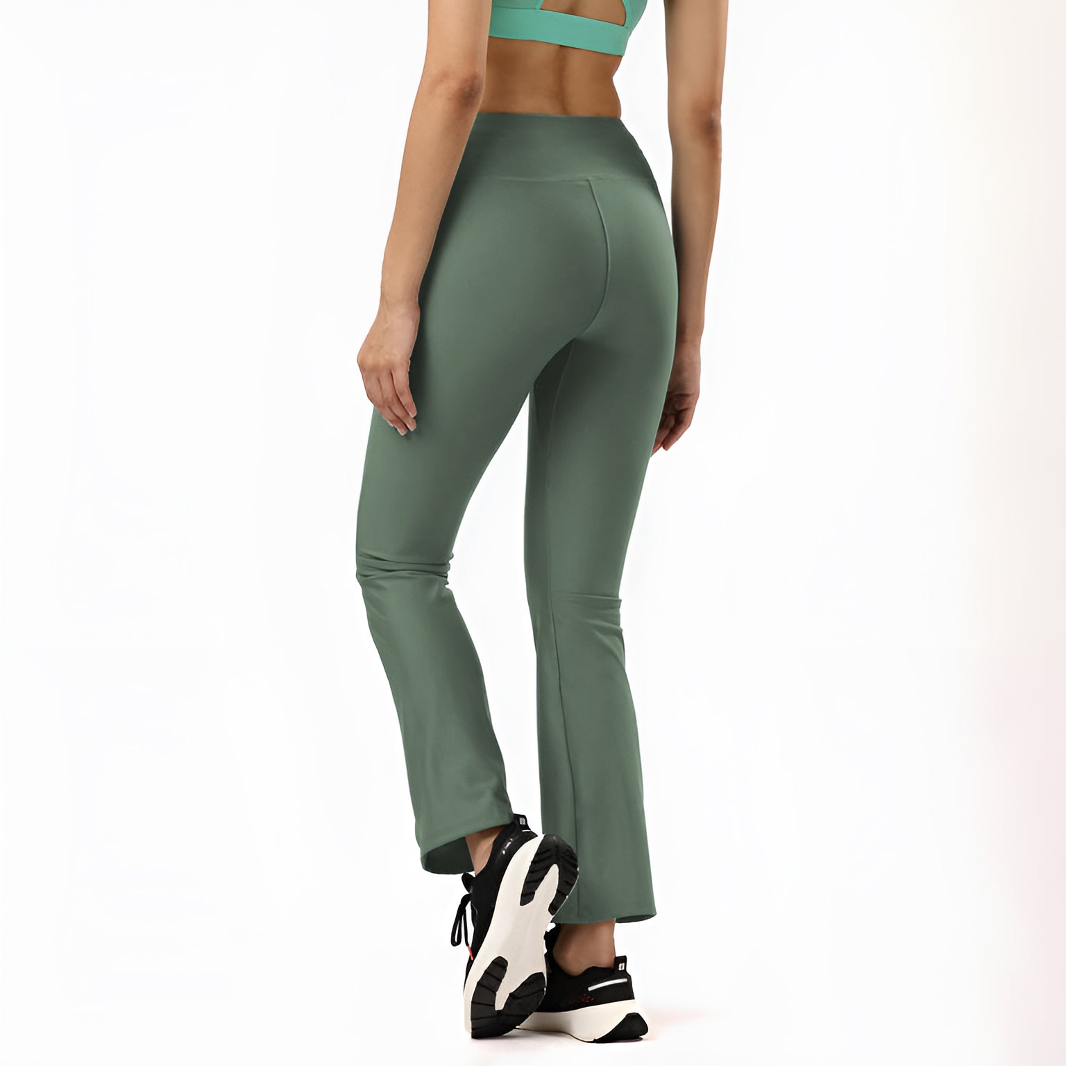 Basil Green Sports & Gym Bottom Wear for Women