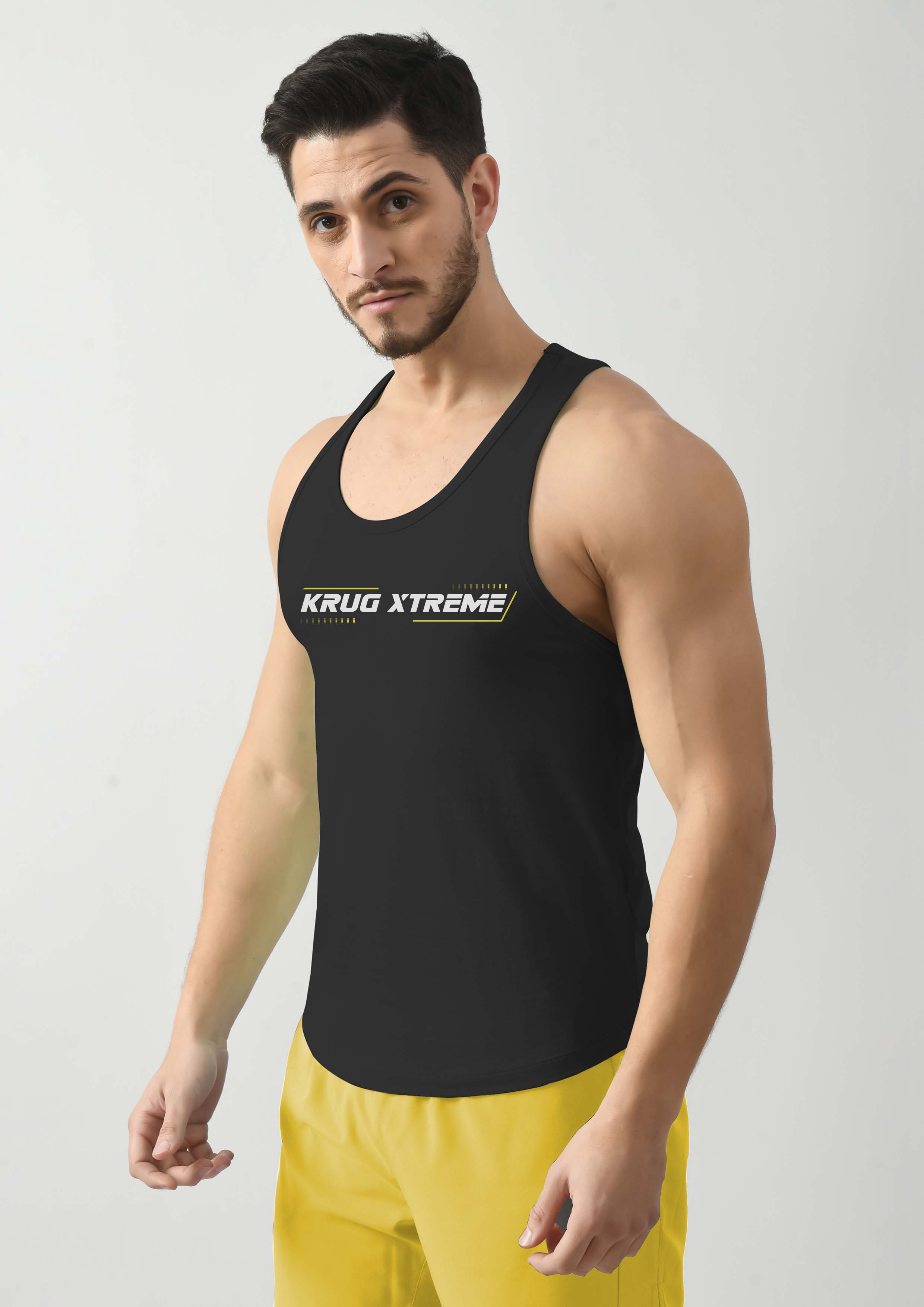 Midnight Black Wide Stringer For Mens