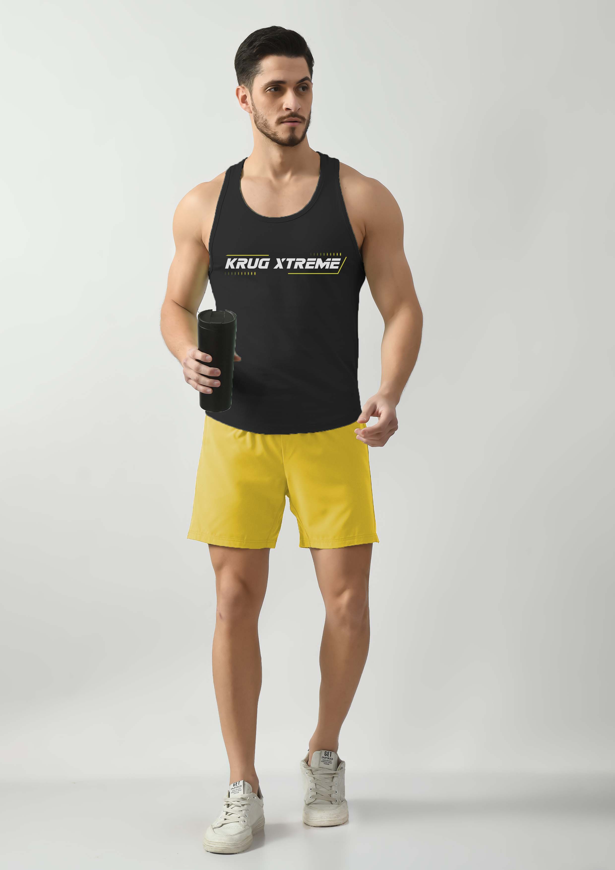 Midnight Black Wide Stringer For Mens