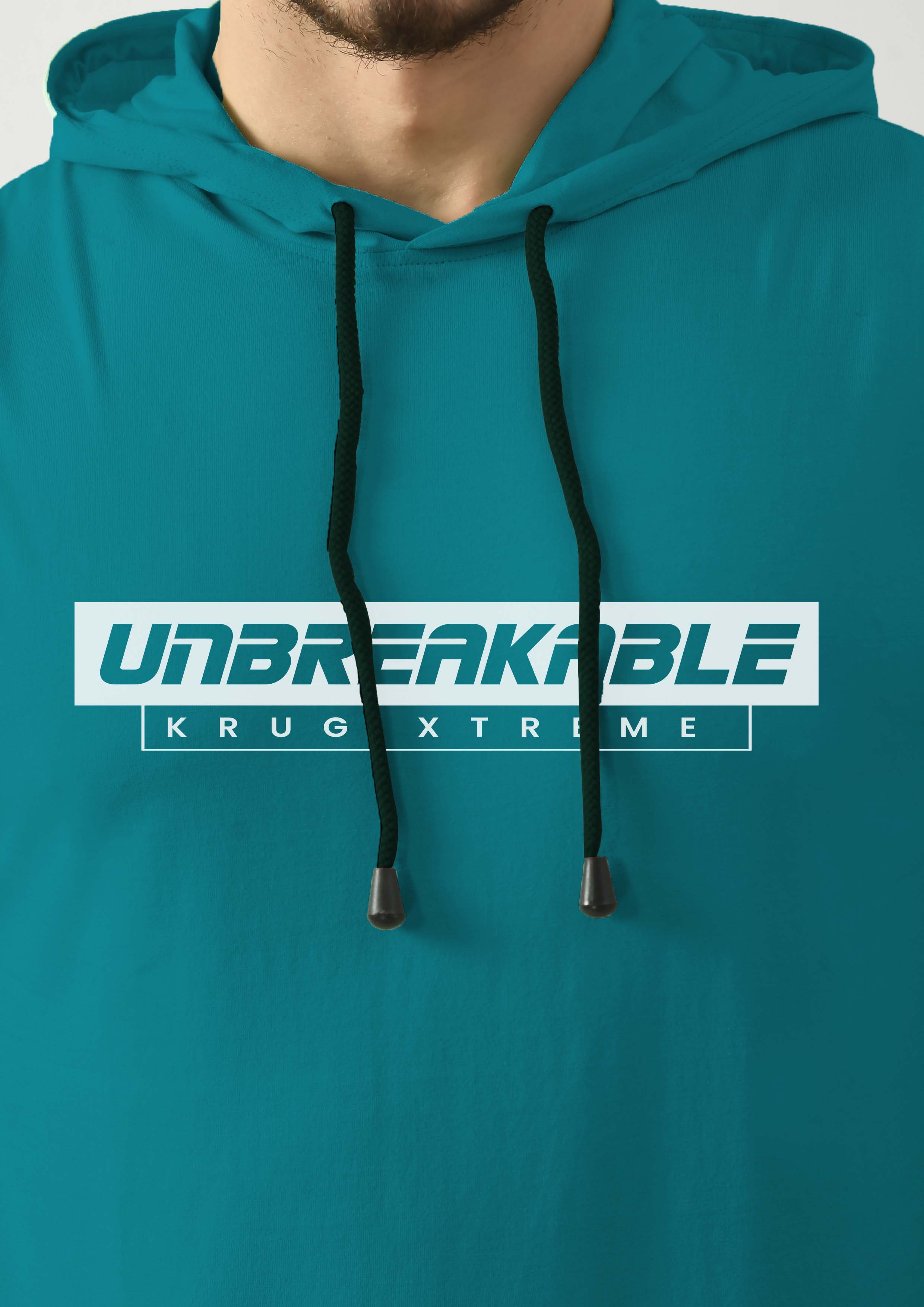 Breezy Green Gym Tank Top for Men with Hoodie