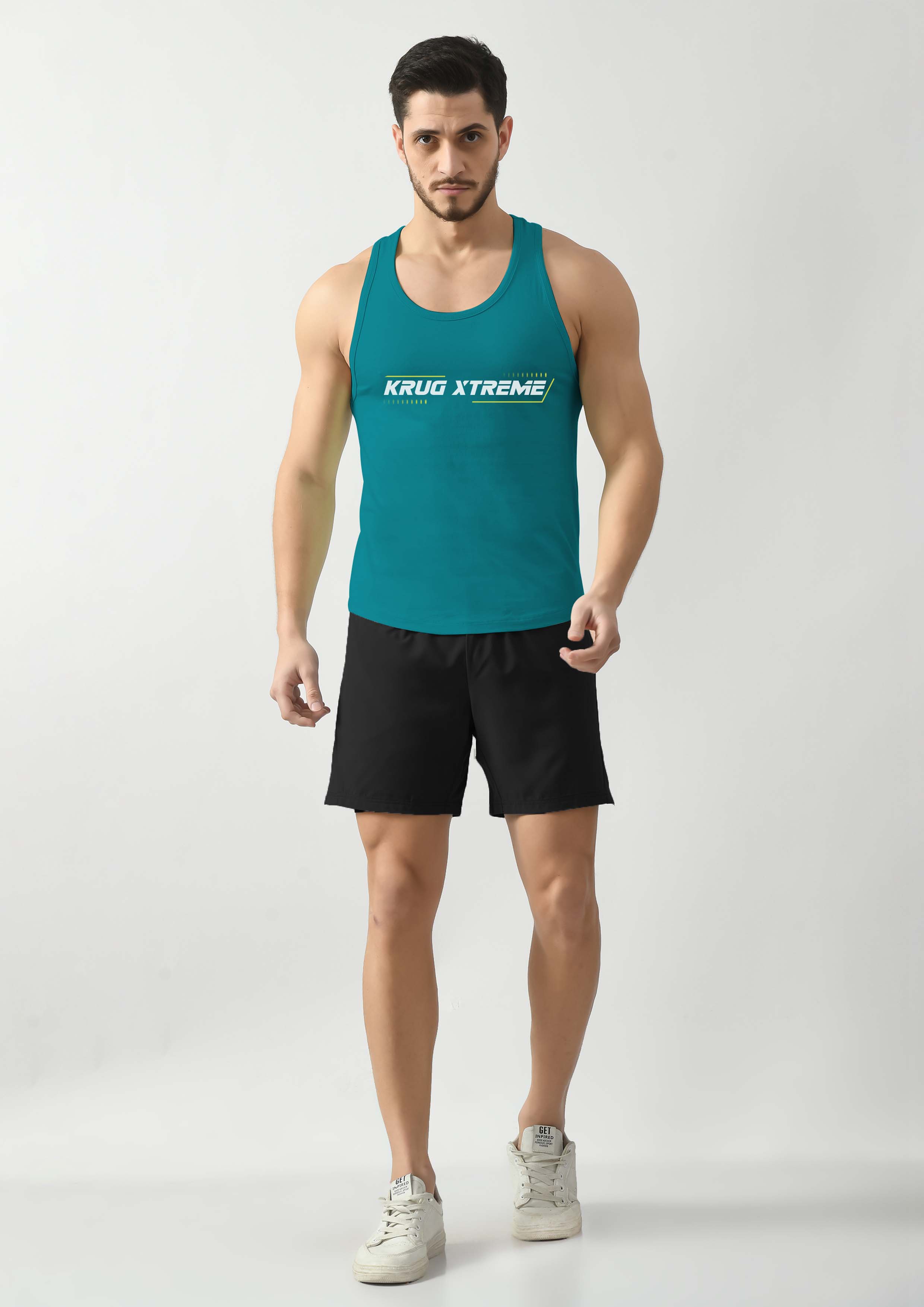 Cyan Green Wide Stringer For Mens