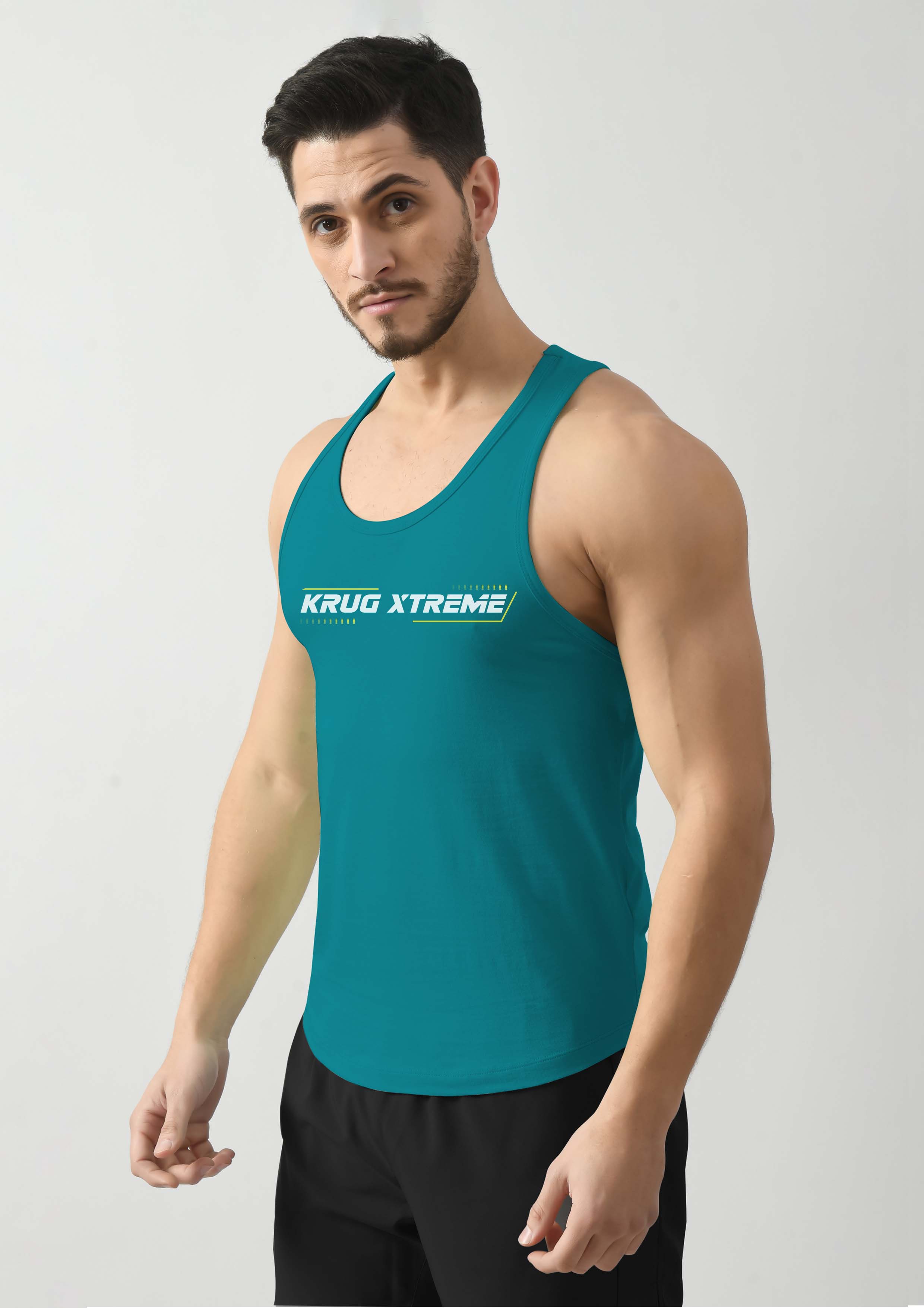 Cyan Green Wide Stringer For Mens