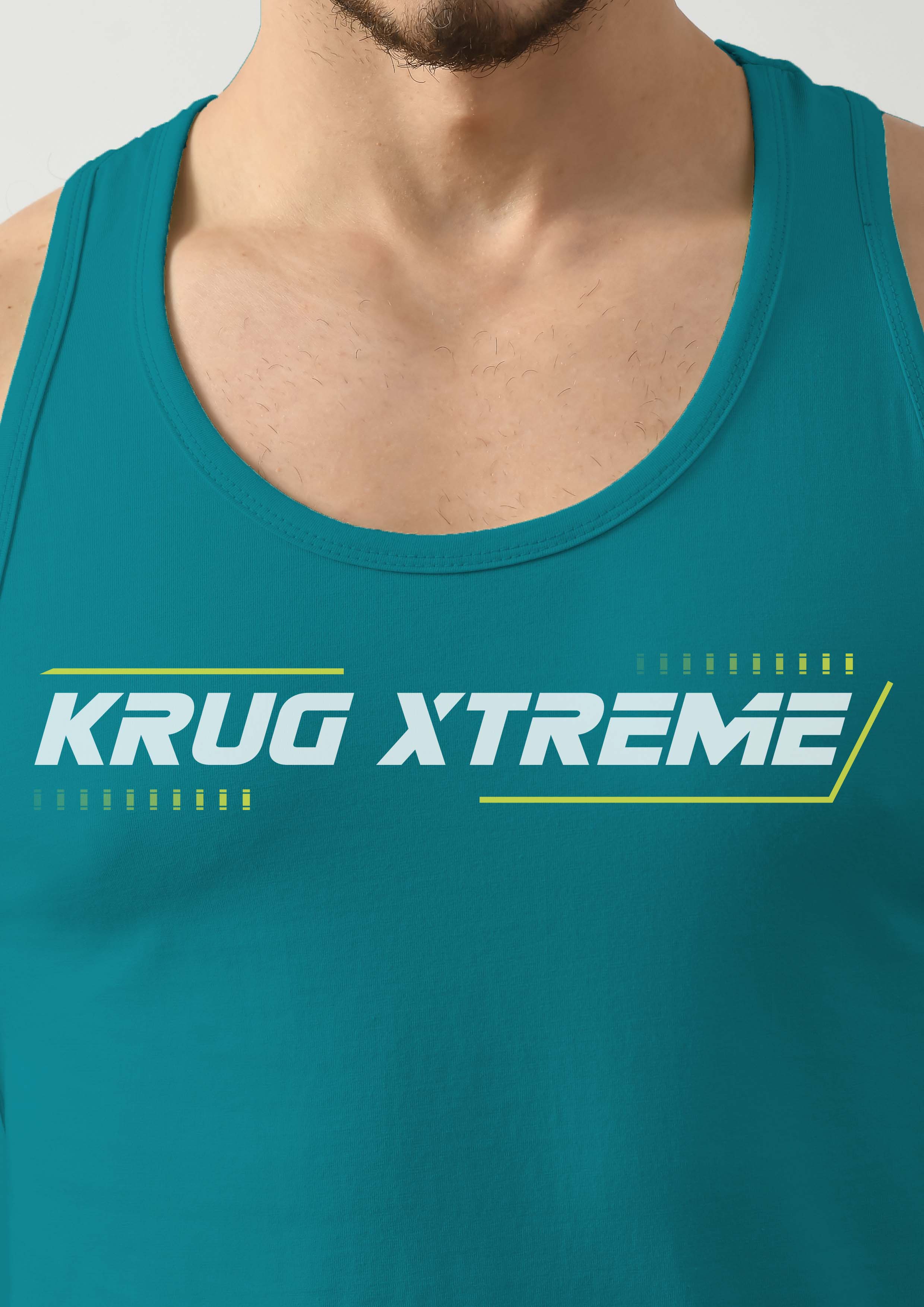 Cyan Green Wide Stringer For Mens