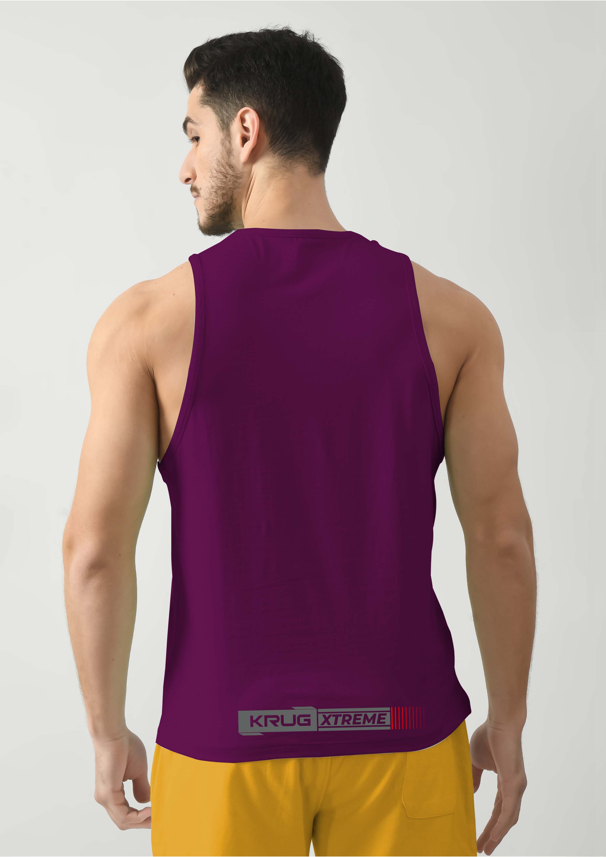 Grape Violet Gym Tank Tops For Mens