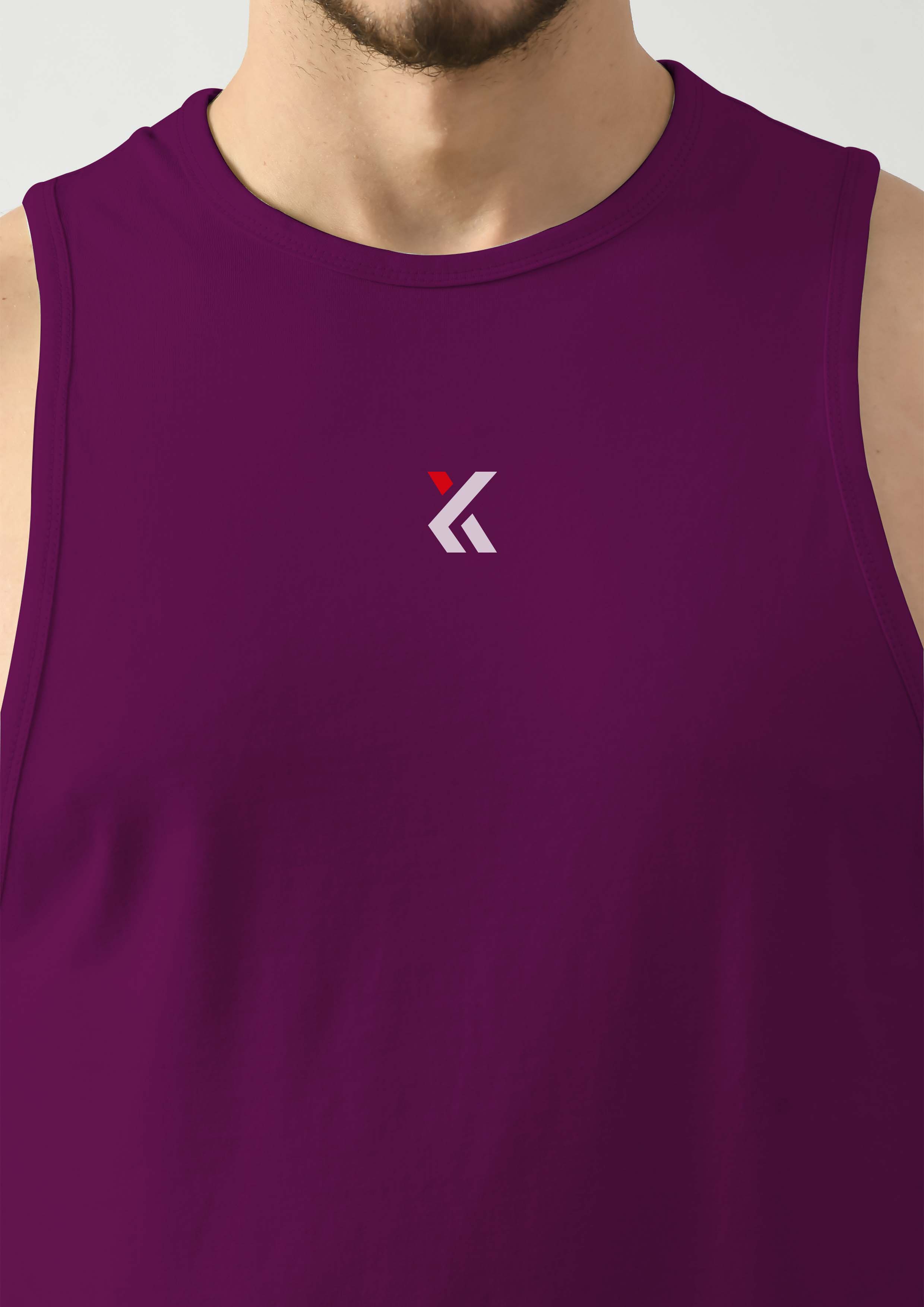 Grape Violet Gym Tank Tops For Mens