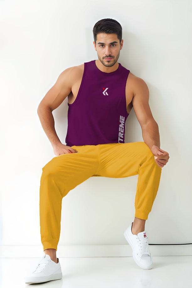 Grape Violet Gym Tank Tops For Mens