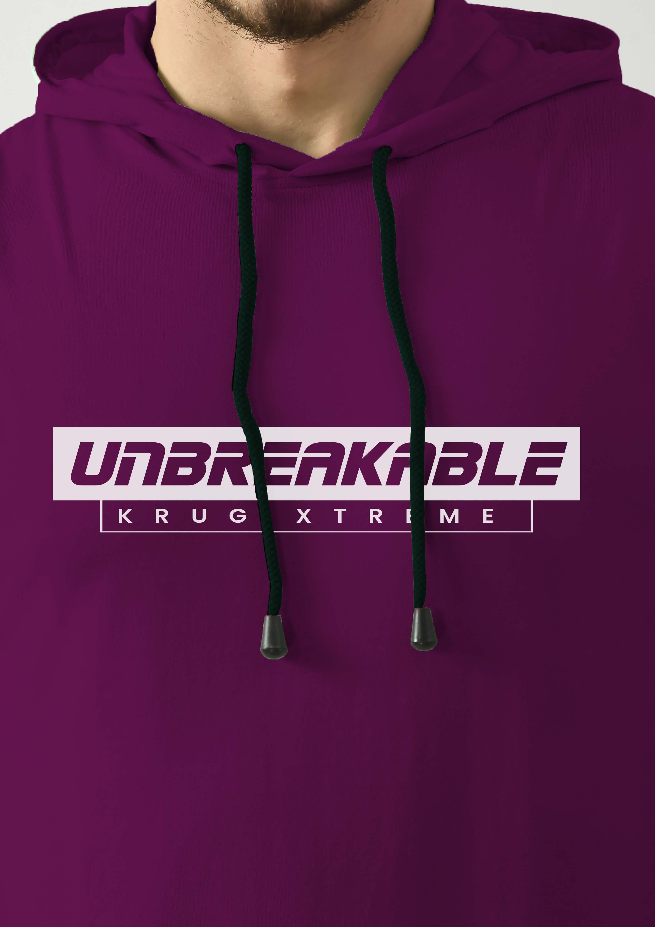 Grape Purple Tank Top for Men with Hoodie