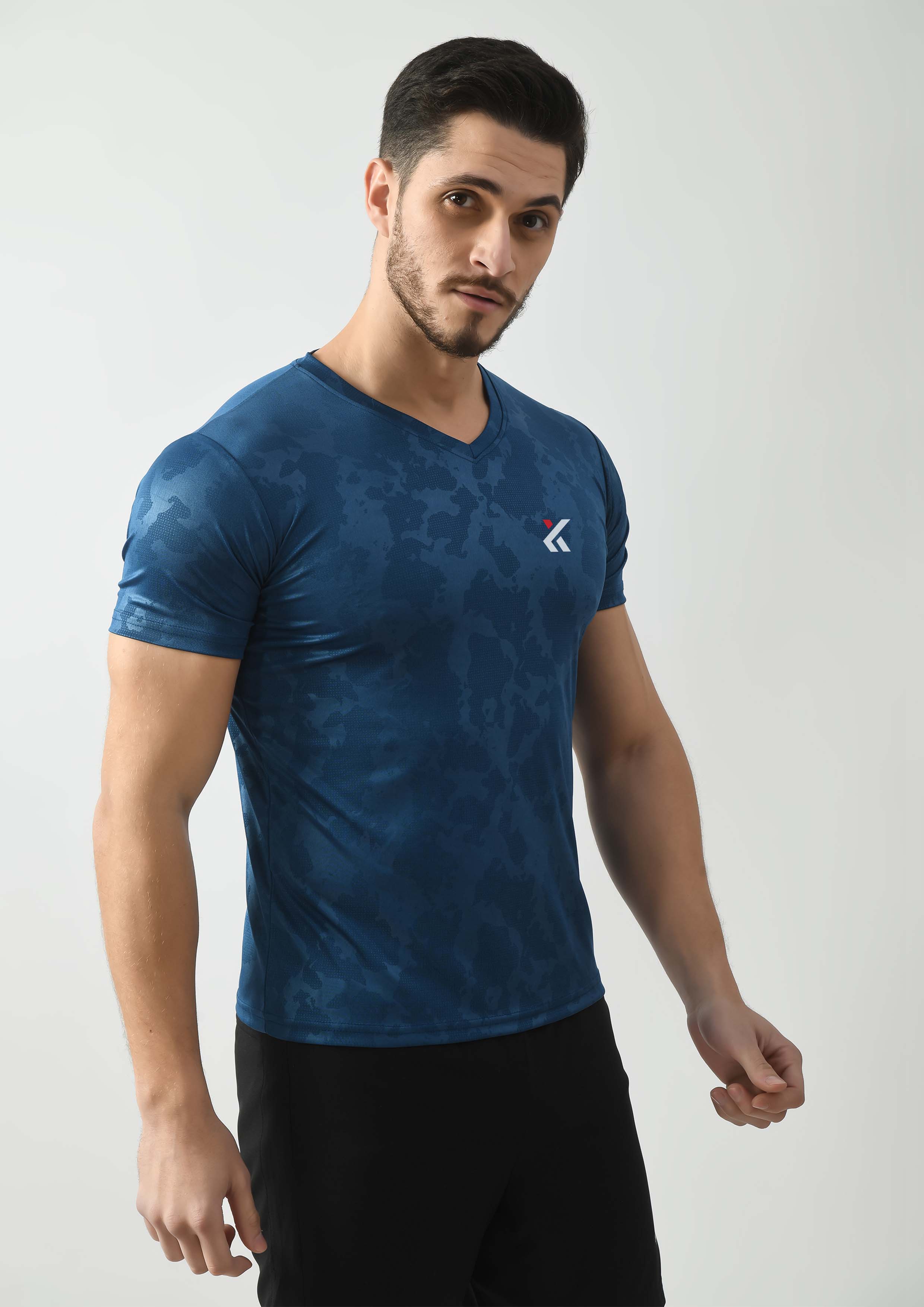 Teal Blue Gym T-Shirt for Men