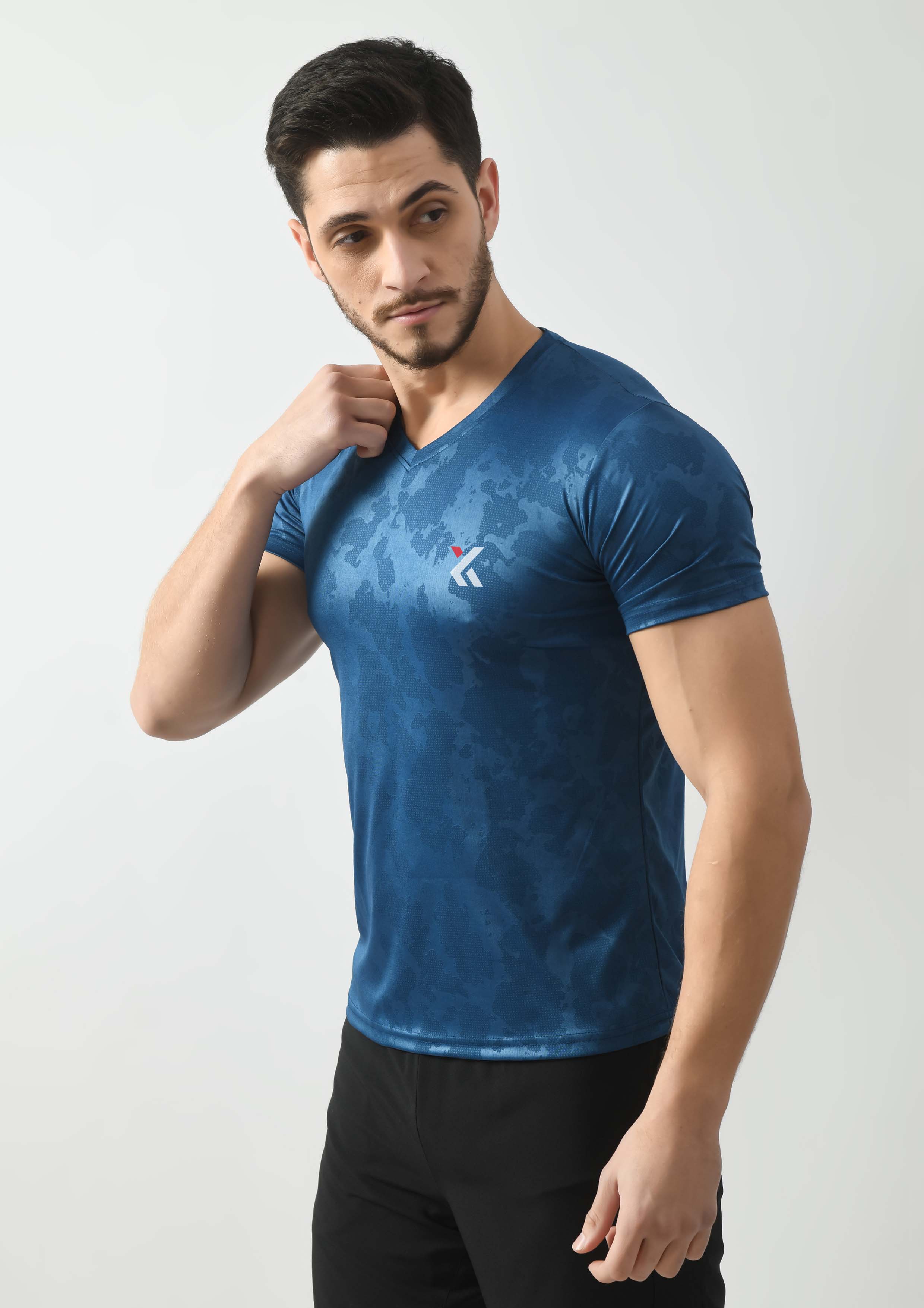 Teal Blue Gym T-Shirt for Men