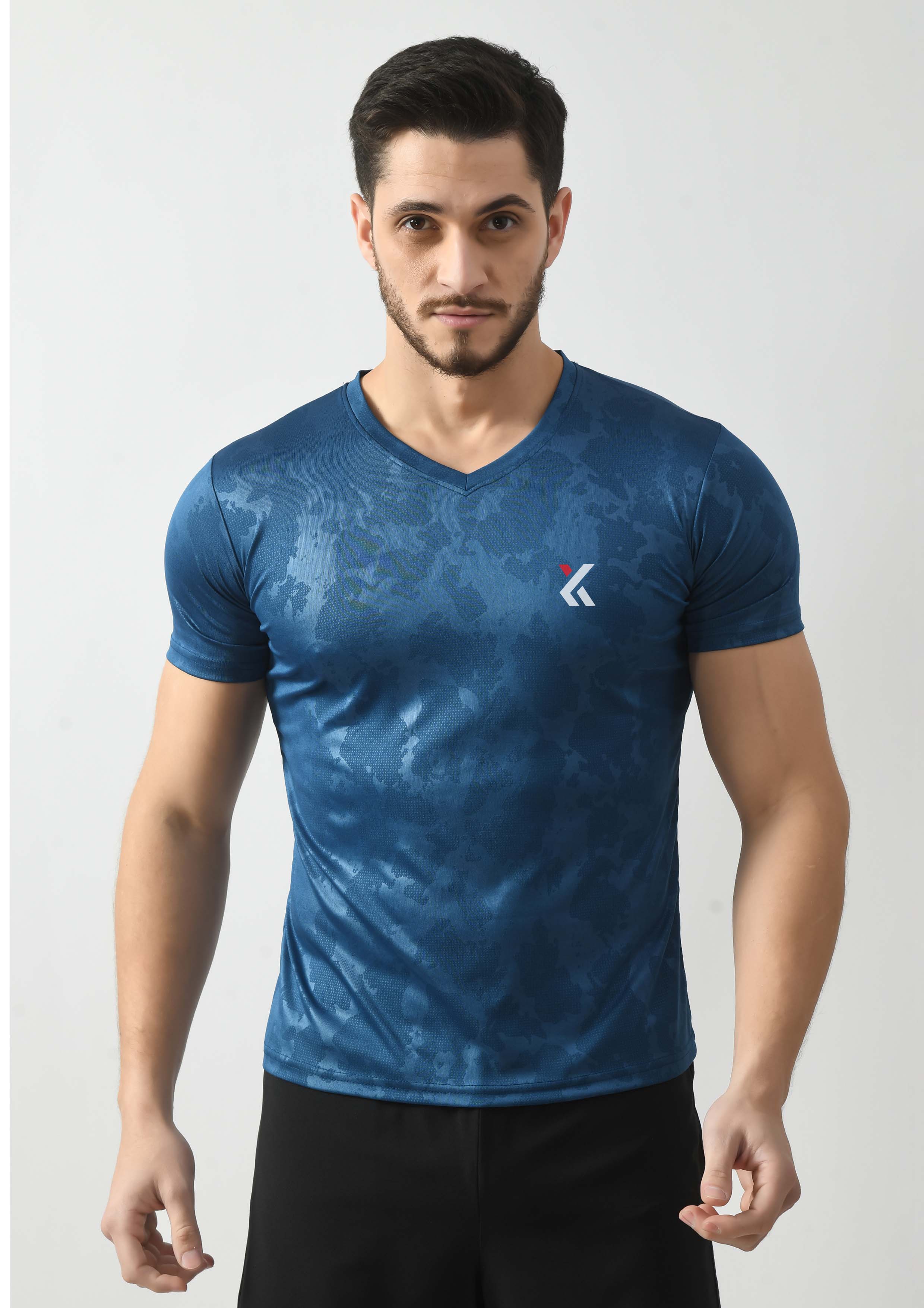 Teal Blue Gym T-Shirt for Men