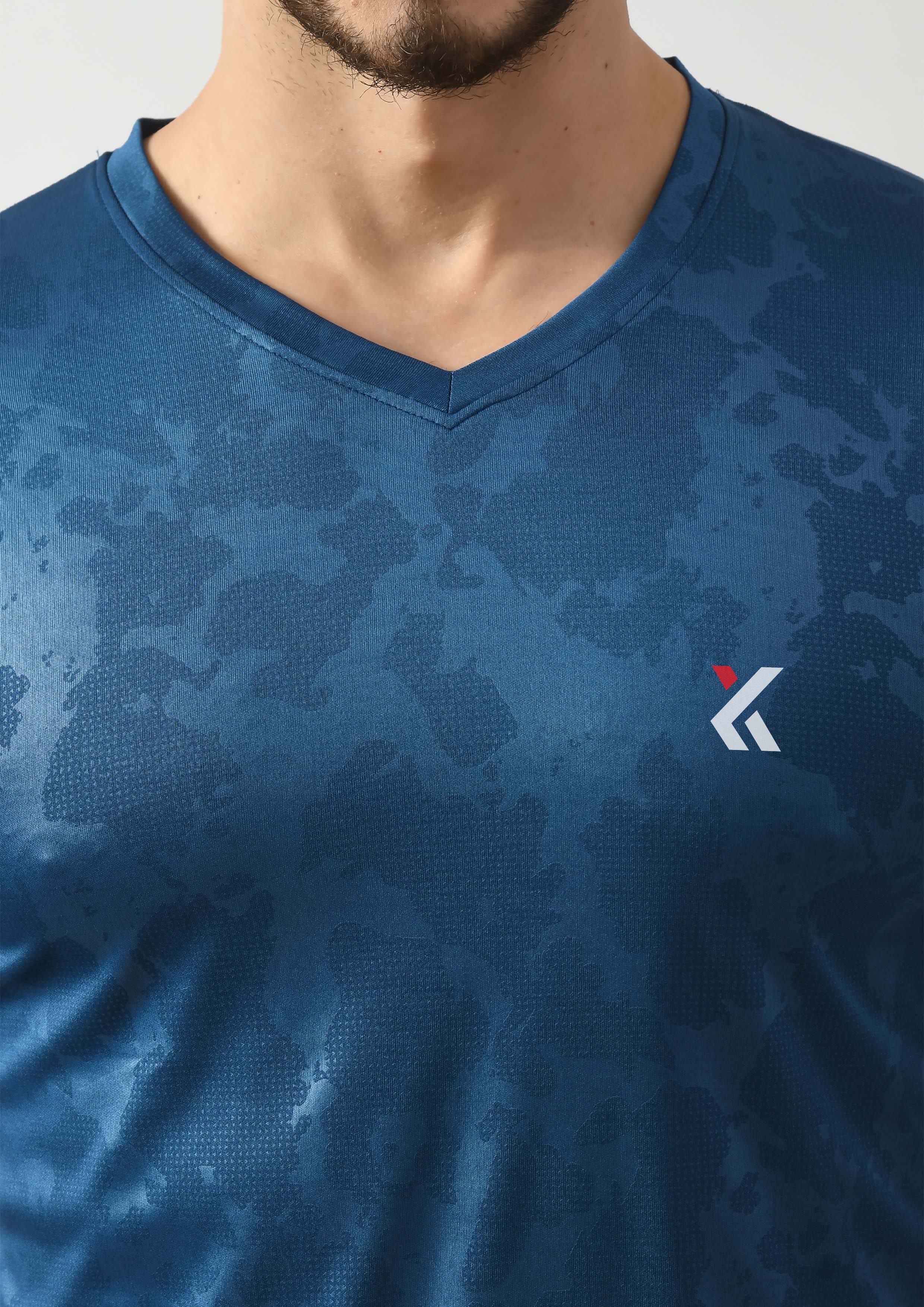 Teal Blue Gym T-Shirt for Men