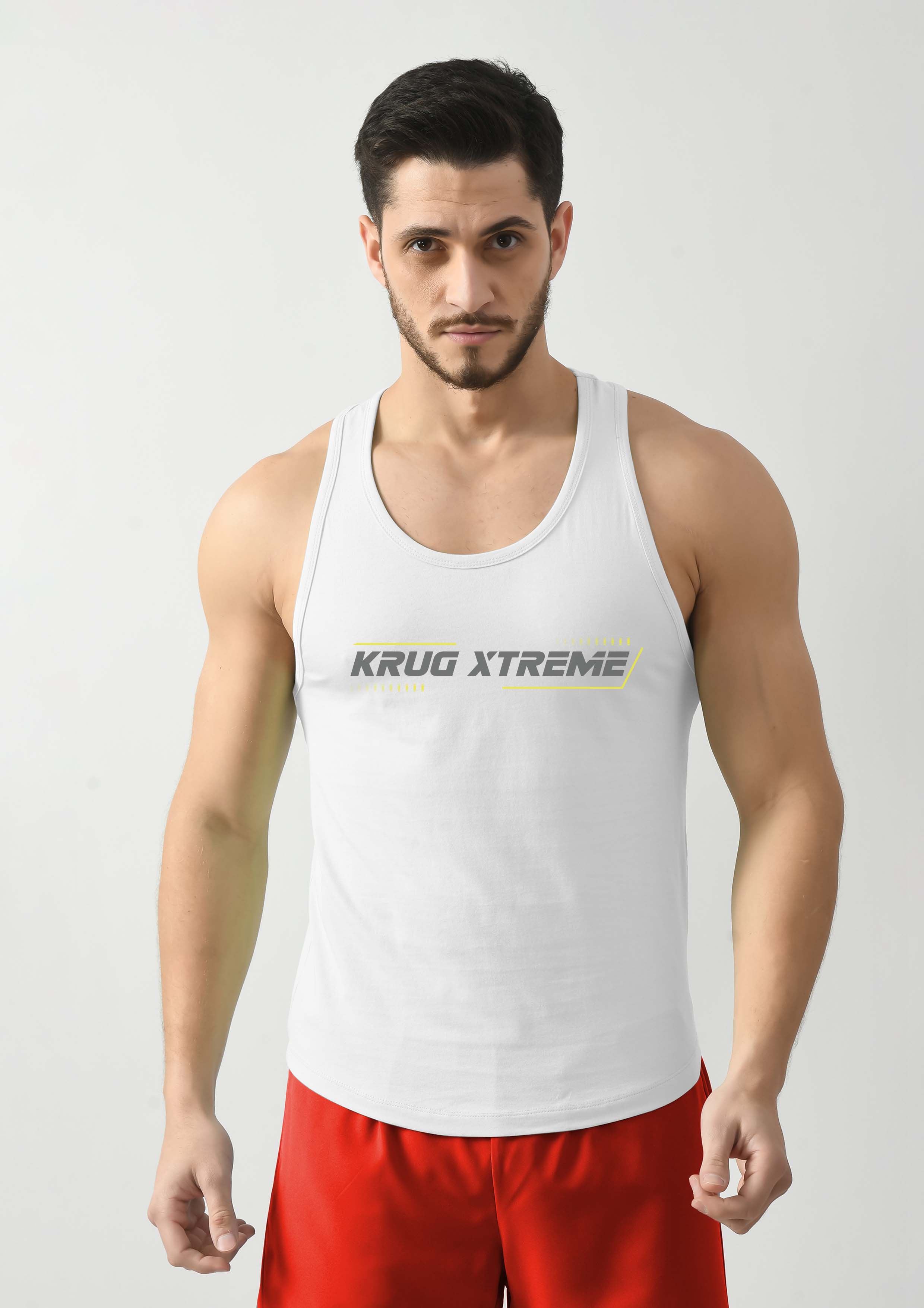 Snowy White Wide Stringer For Mens