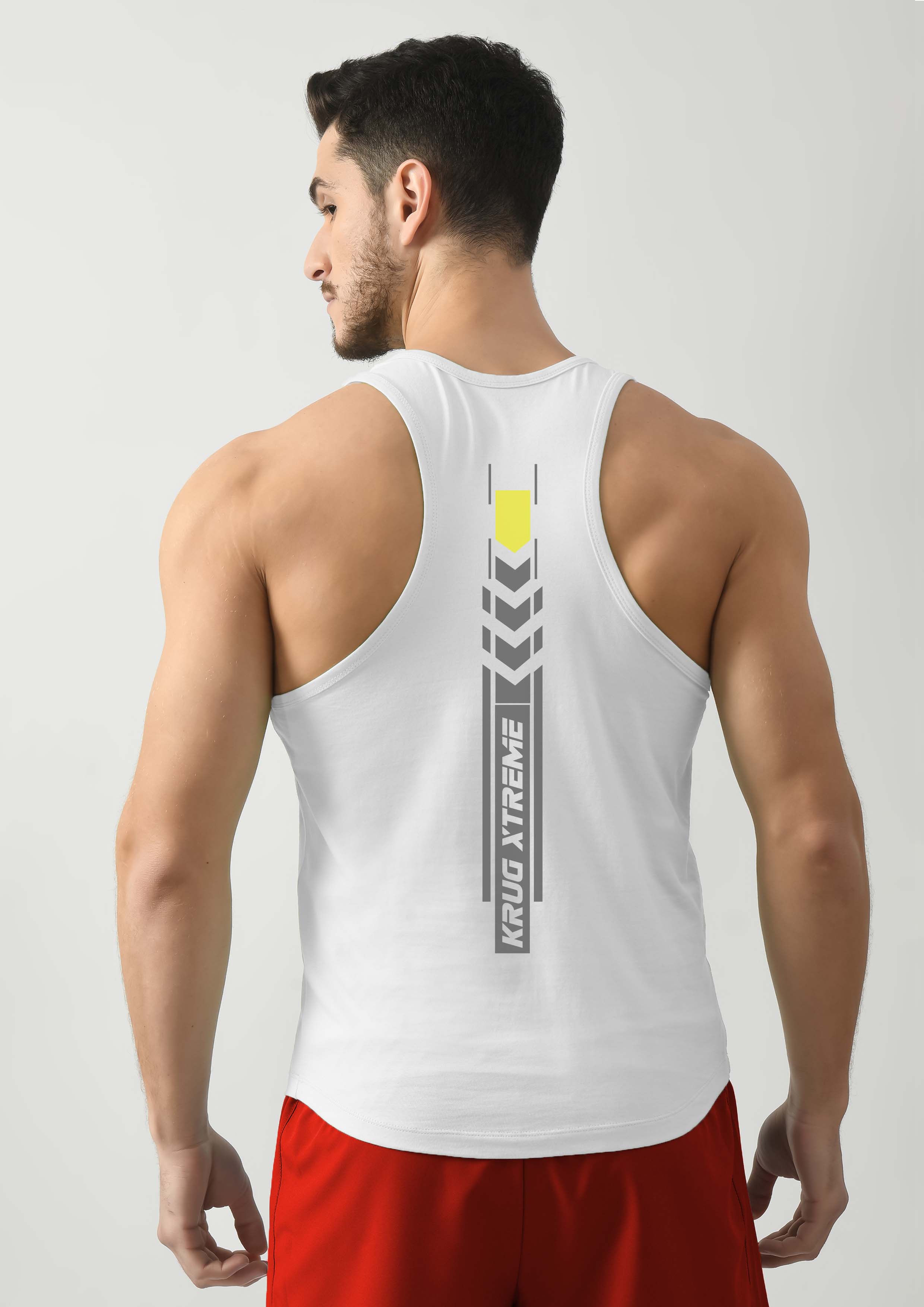 Snowy White Wide Stringer For Mens
