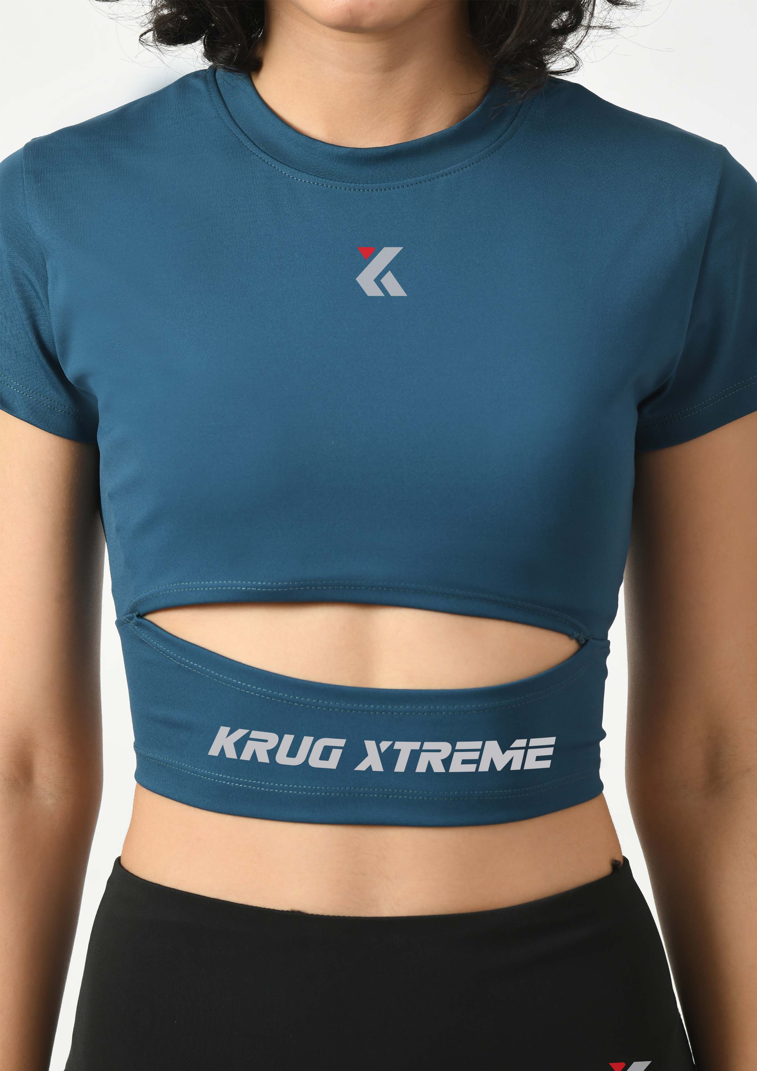 Sapphire Blue Gym Top for Women