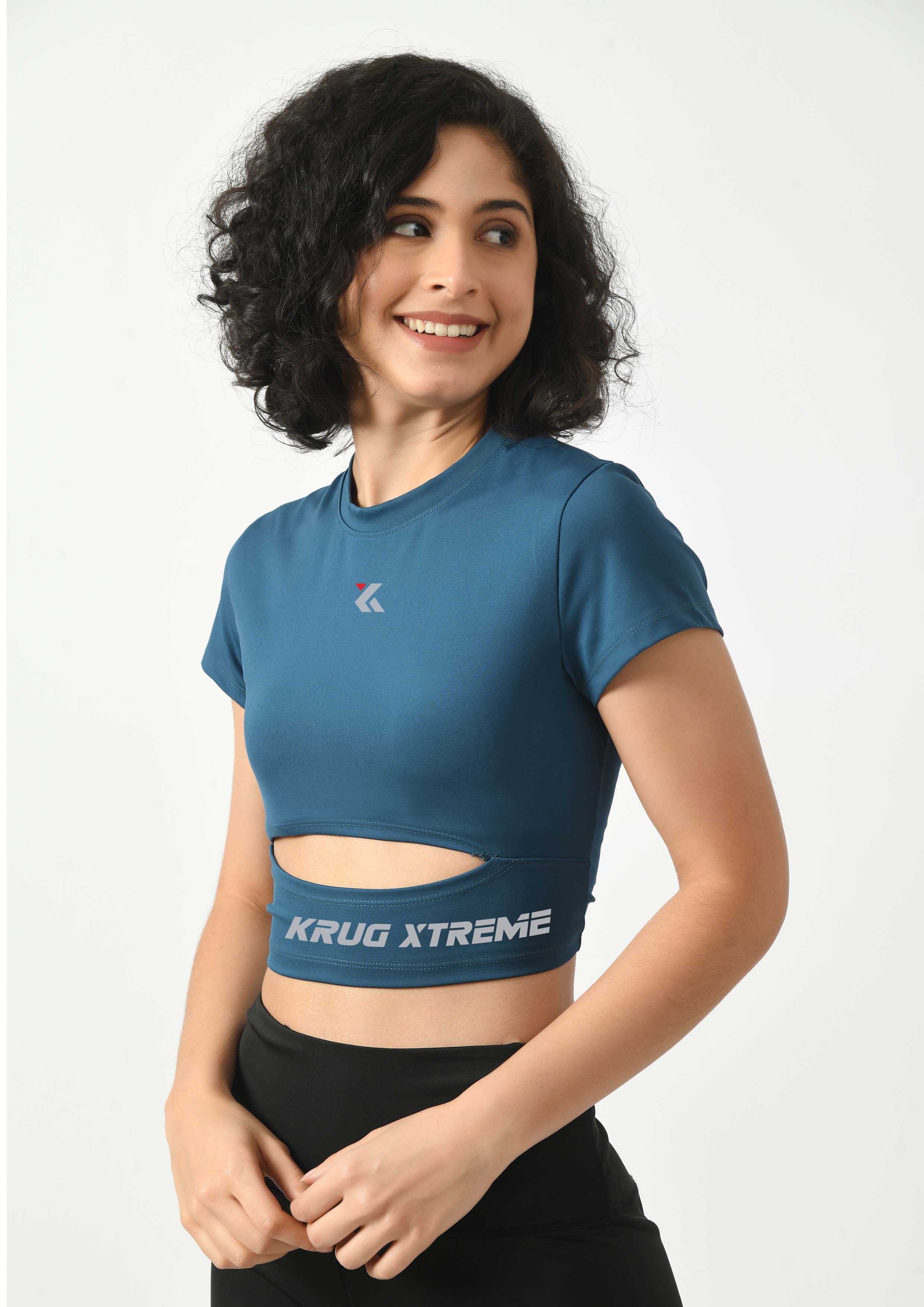 Sapphire Blue Gym Top for Women