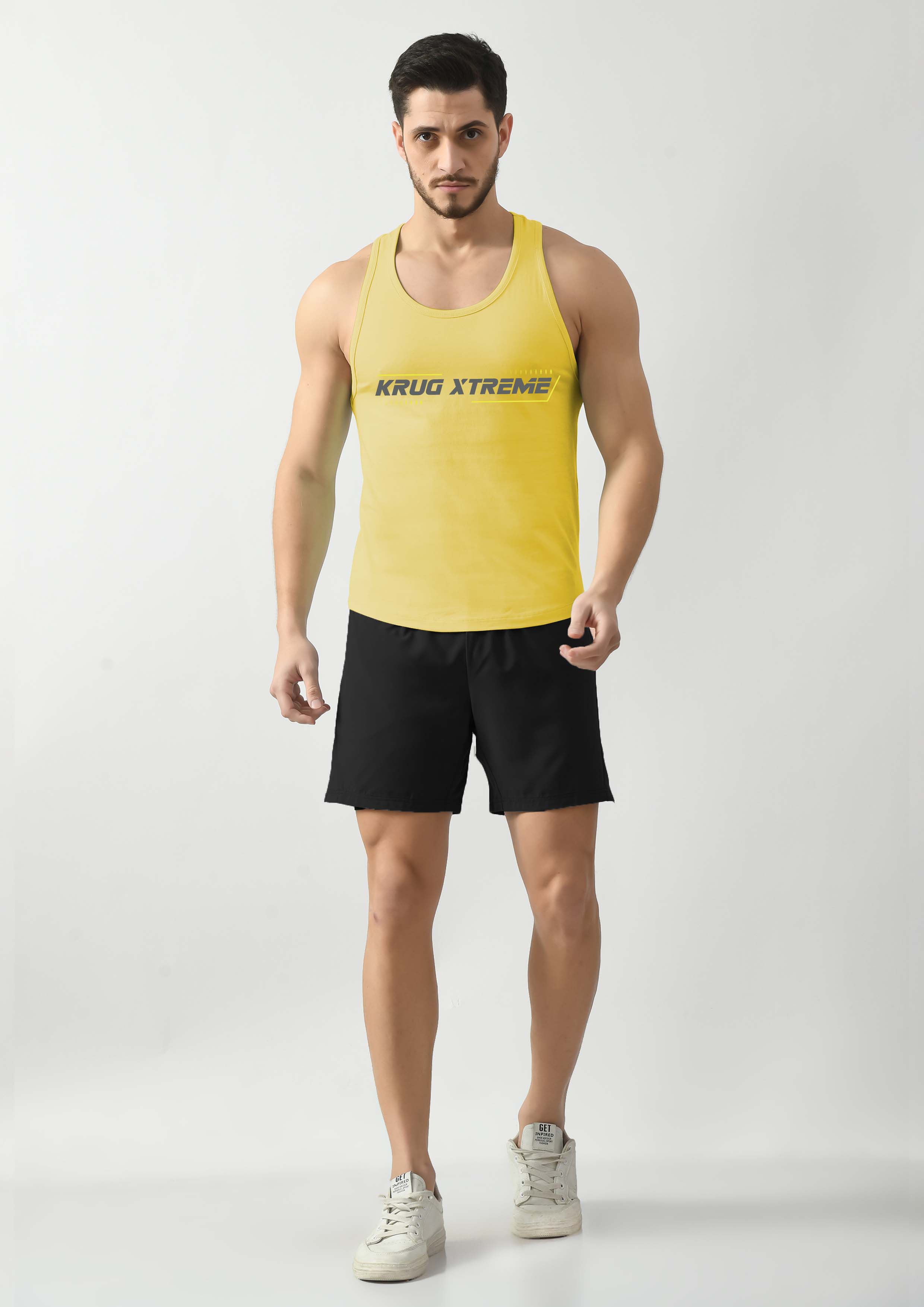 Canary Yellow Wide Stringer For Mens