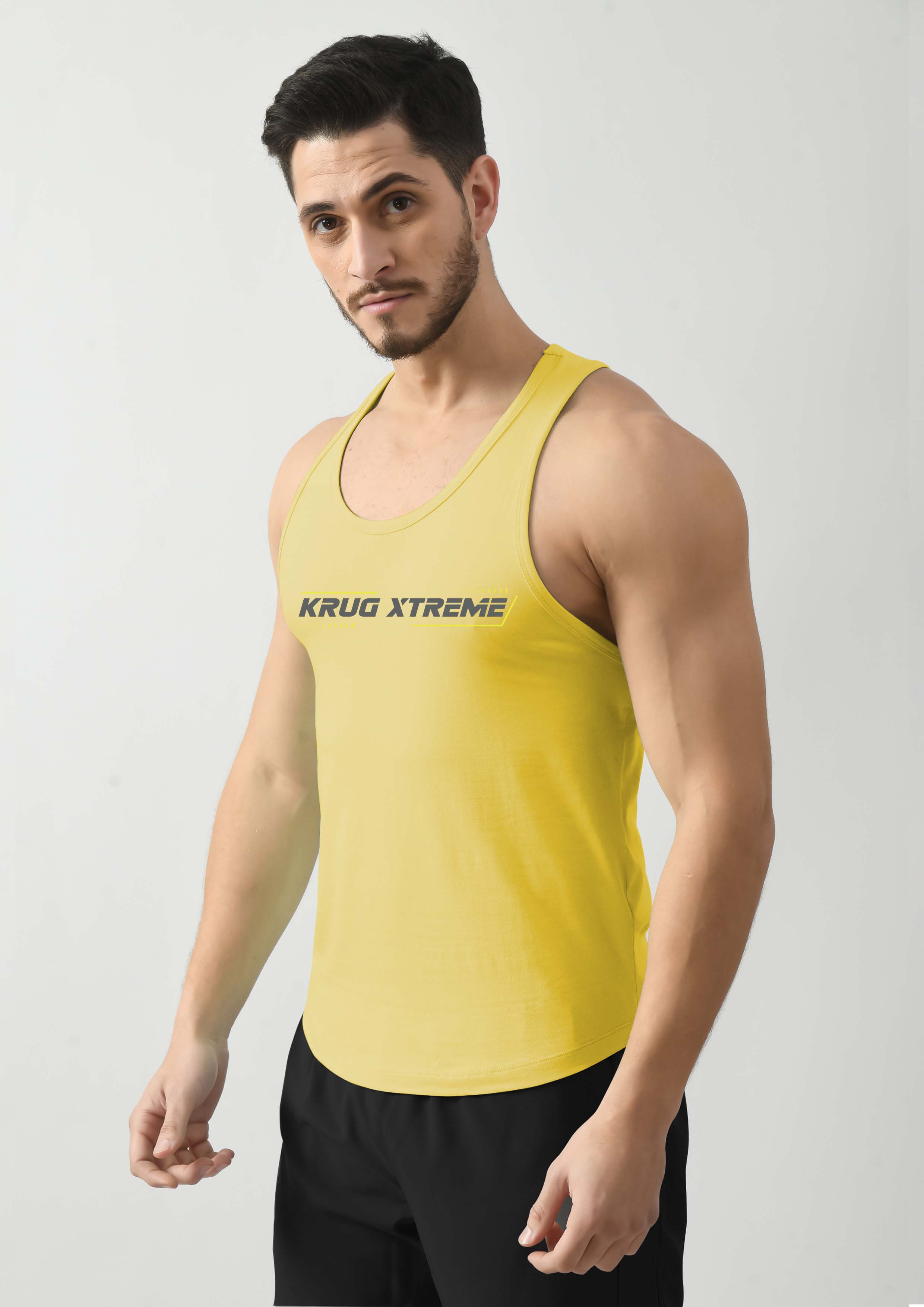Canary Yellow Wide Stringer For Mens