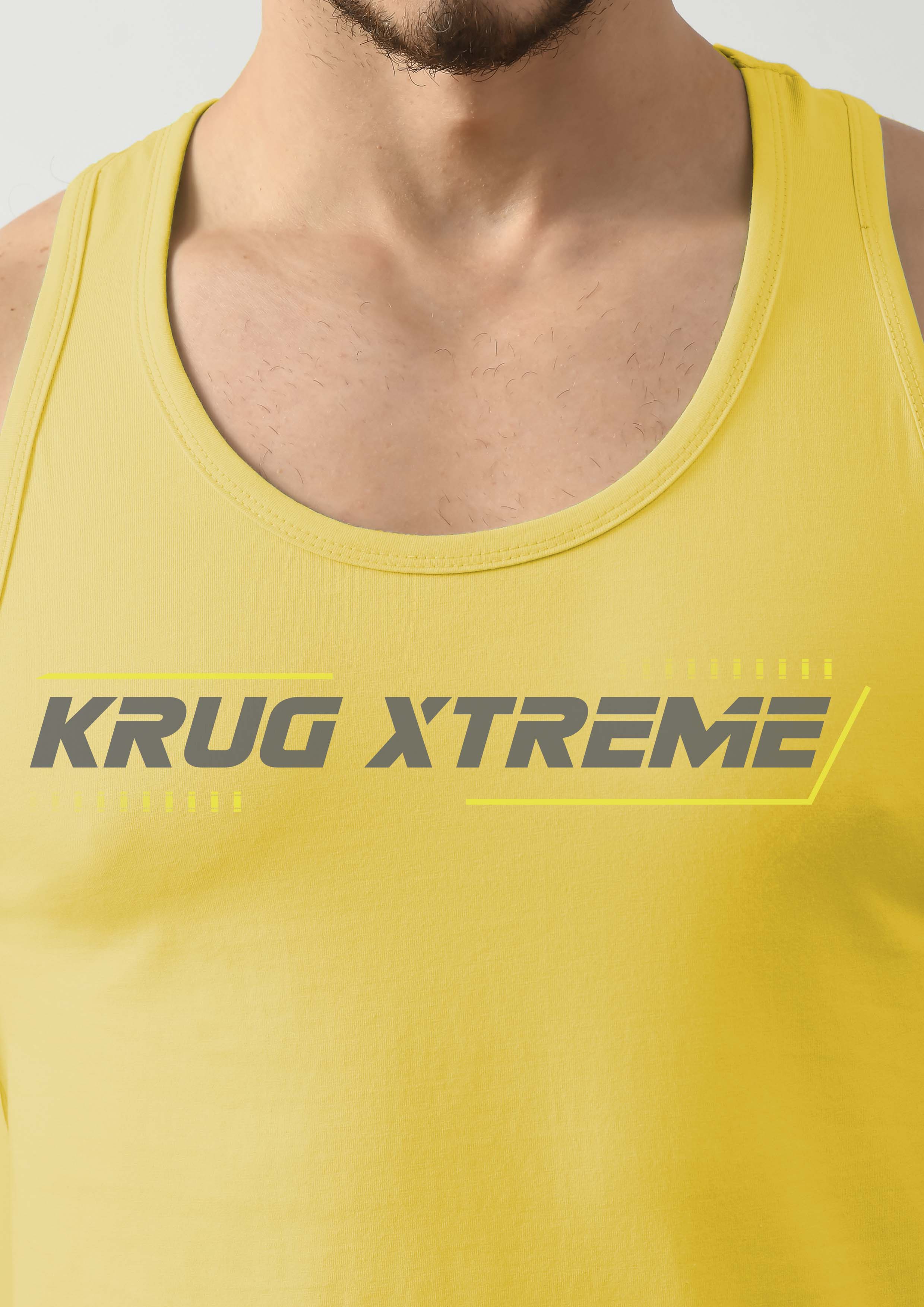 Canary Yellow Wide Stringer For Mens